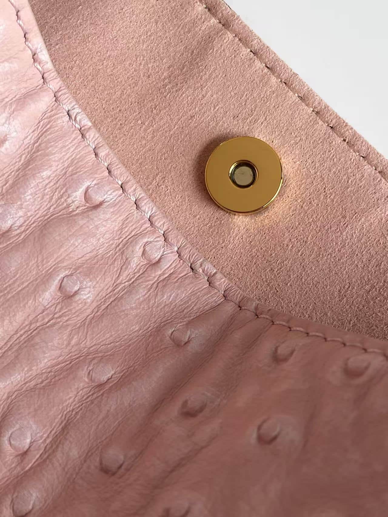 Louis Vuitton All In BB Light Bliss Ostrich-embossed Leather M14356 High