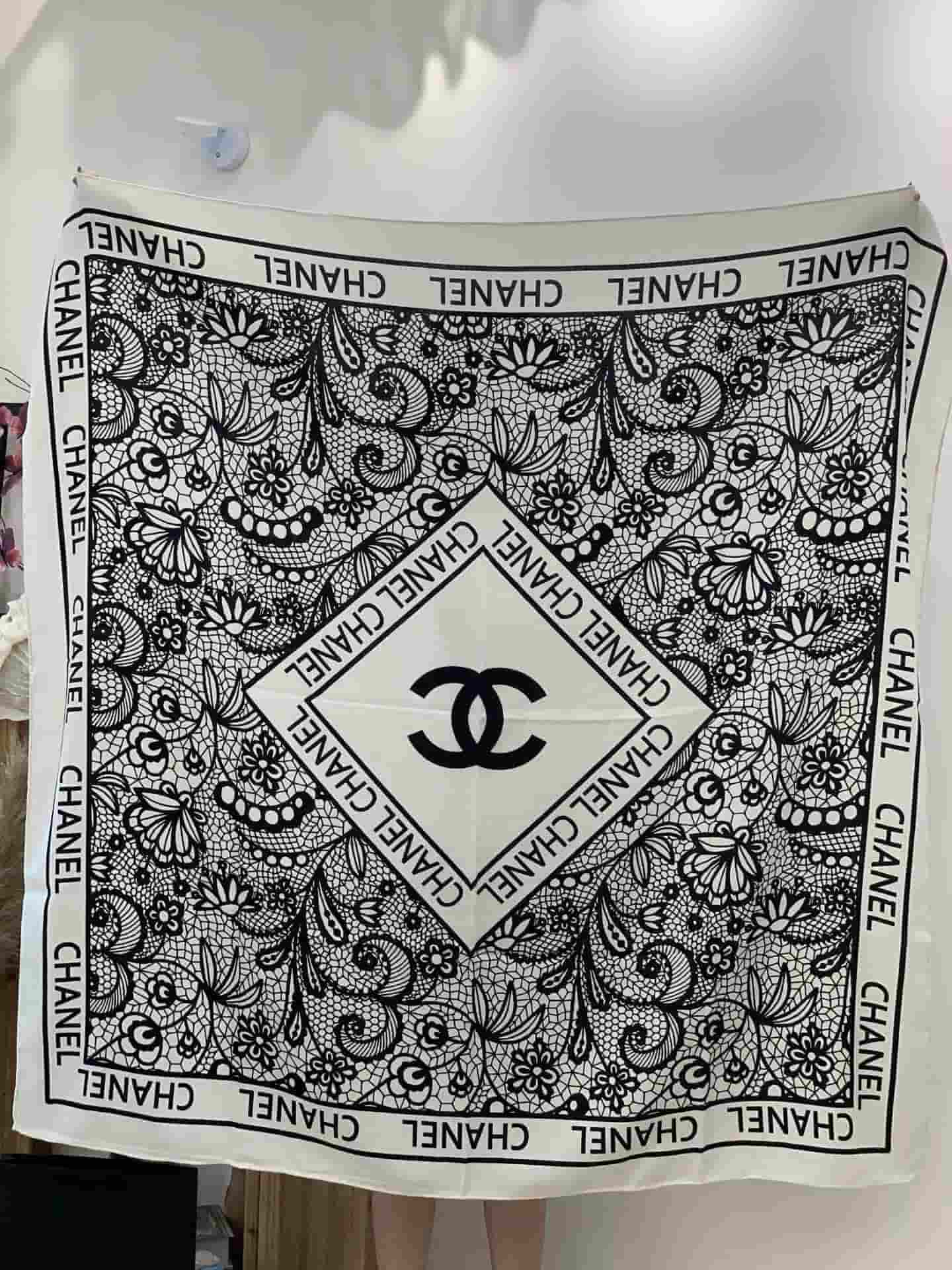 Chanel silk scarf