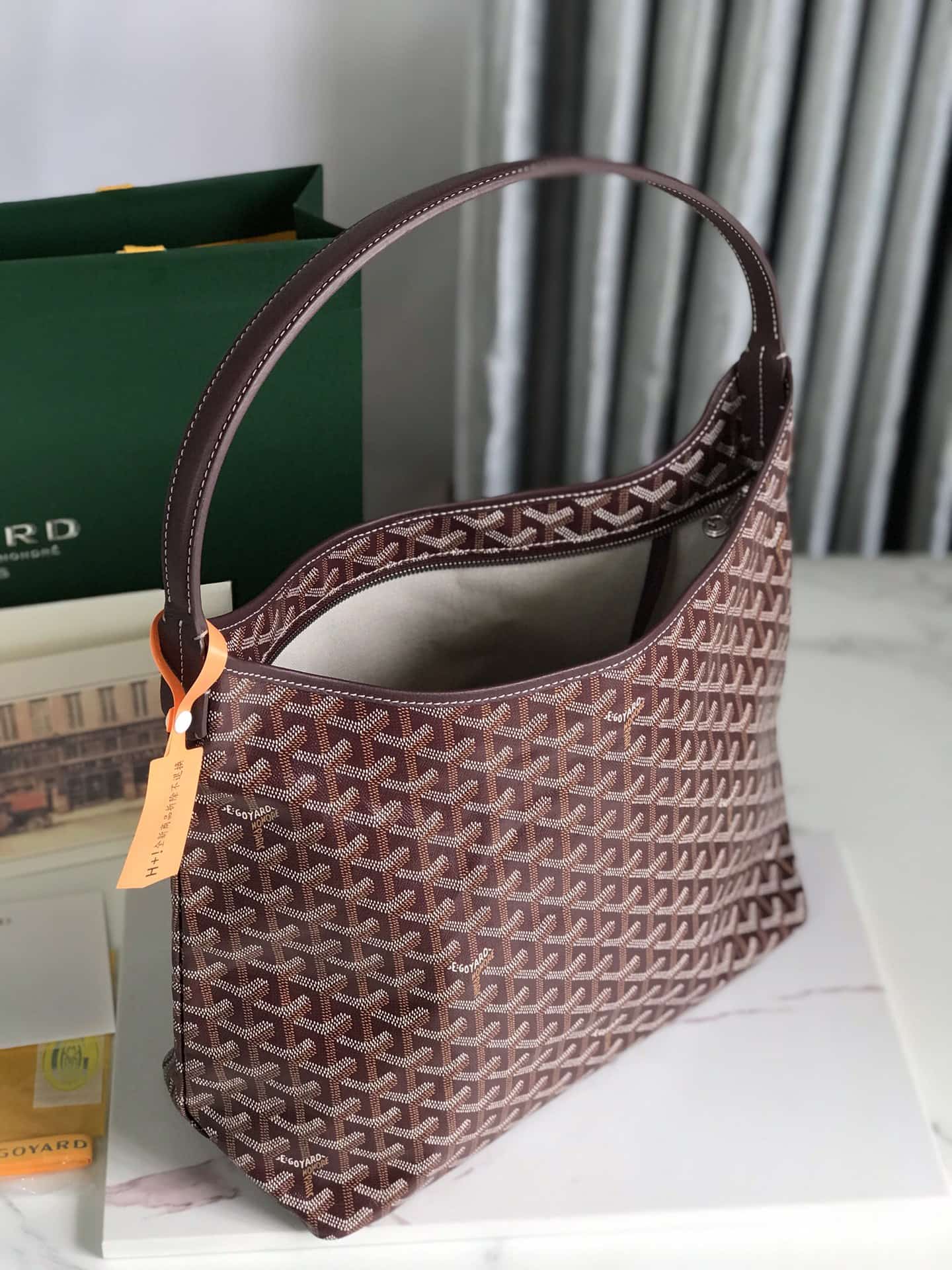 Bohème Hobo Bag Burgundy High