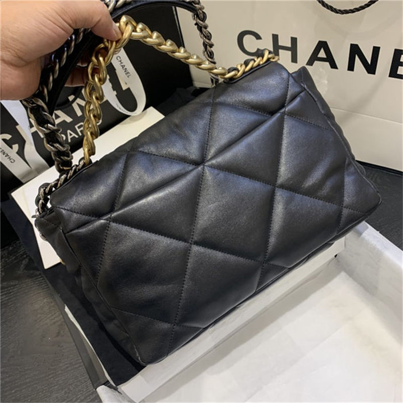 Large Chanel 19 Flap Bag Lambskin High