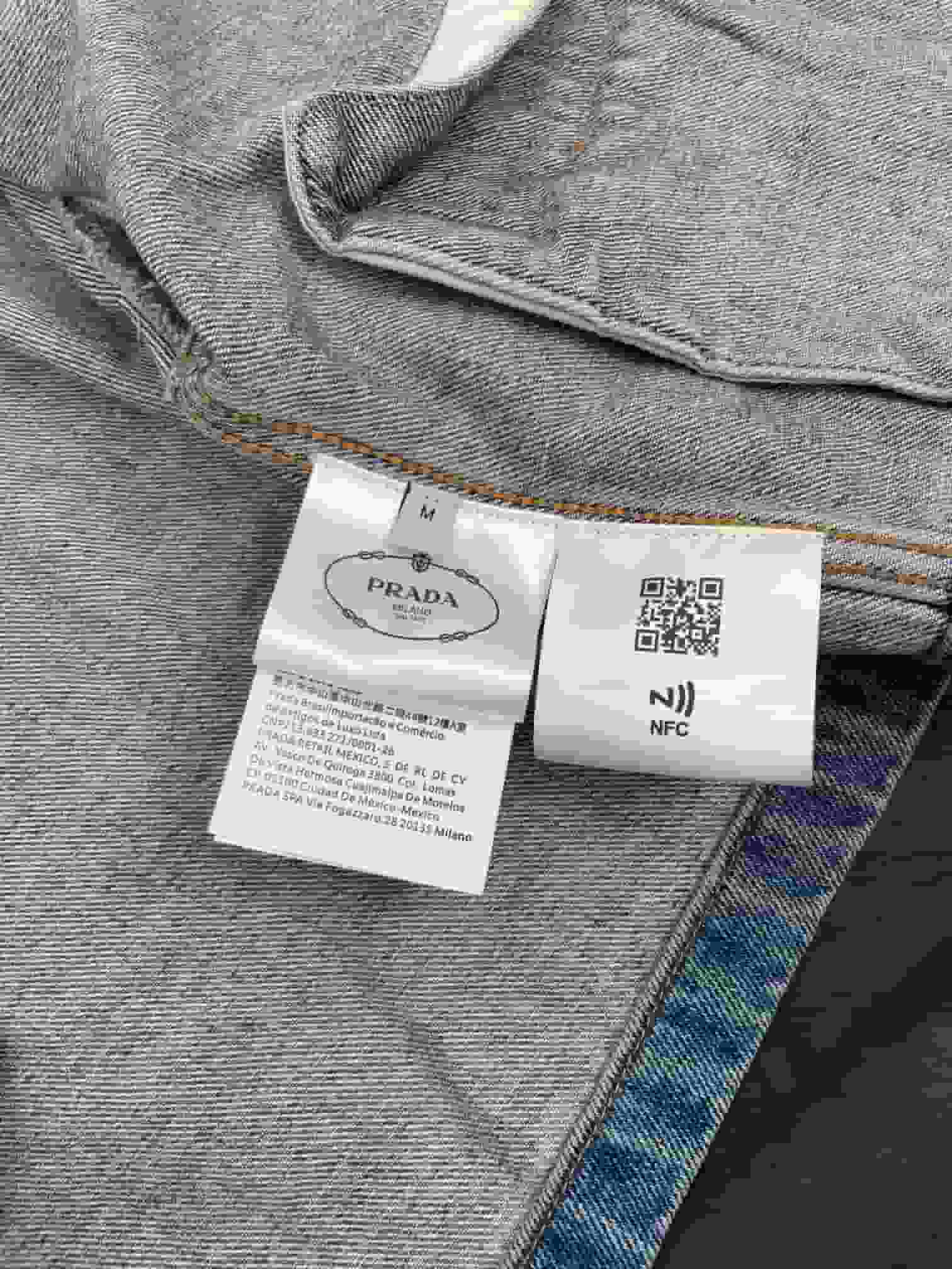 Prada Cropped Denim Jacket