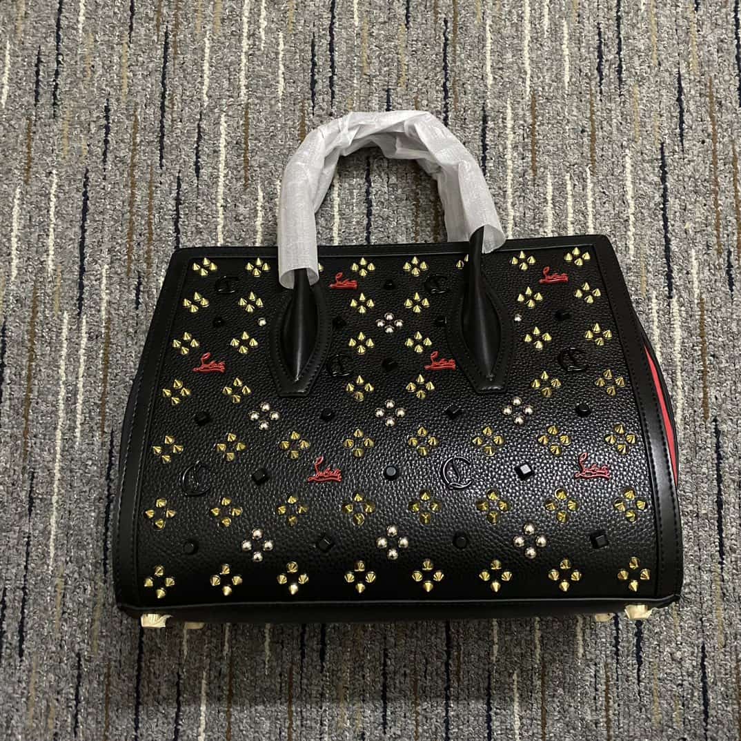 Christian Louboutin Paloma Medium Bag Calf Leather And Spikes High