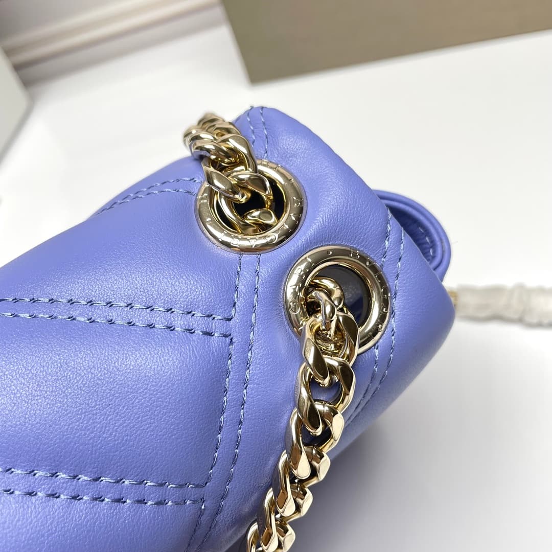Bulgari Serpenti Cabochon Crossbody Bag in purple leather high