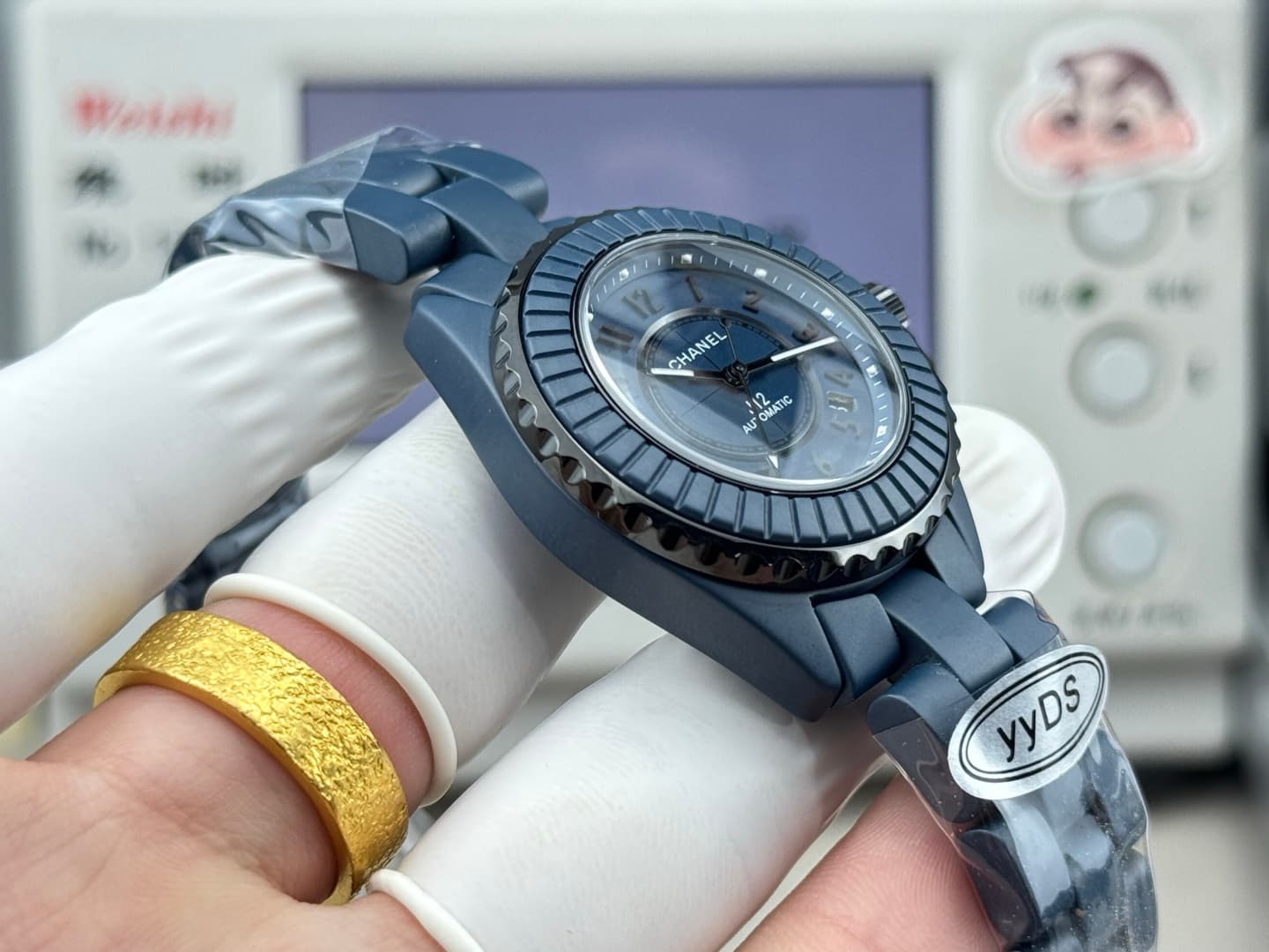 Chanel J12 Matte Blue Ceramic Watch TOP
