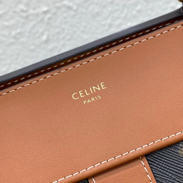 Celine Medium Cabas De France Bag In Triomphe Canvas High