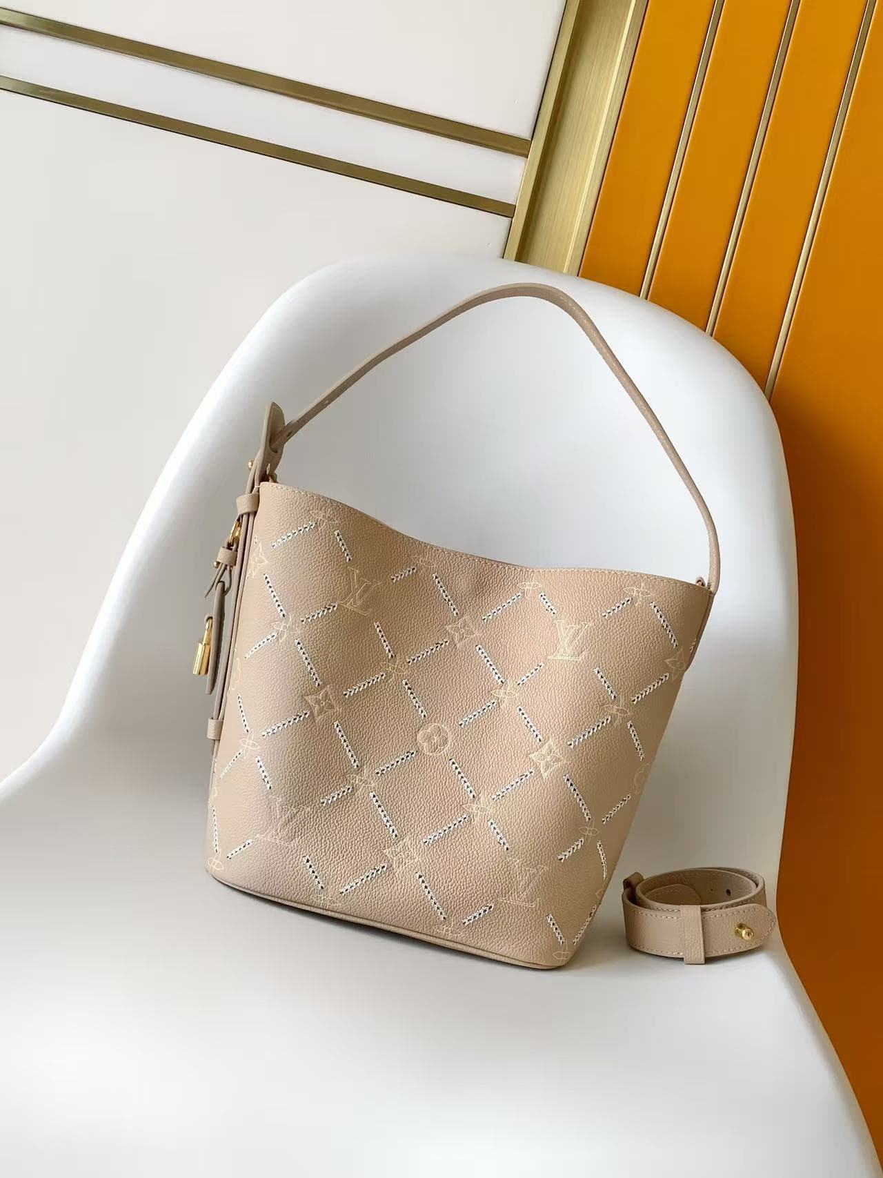 Louis Vuitton All In MM Hazelnut Couture Cowhide leather M28524 High