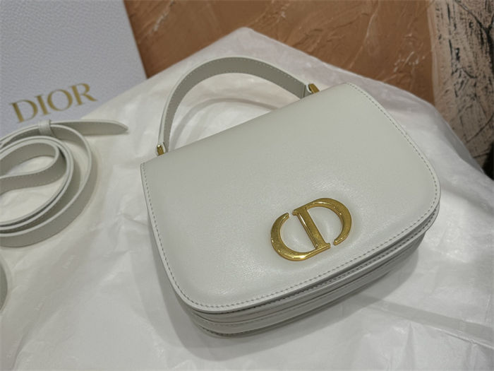 30 Montaigne Avenue Top Handle Bag Medium Calfskin Latte High