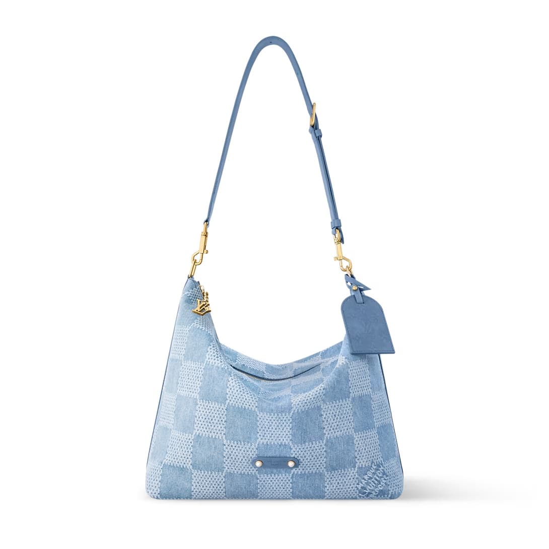 Louis Vuitton Vagabond Hobo Denim Blue Damier Denim 3D cotton canvas N00202 TOP
