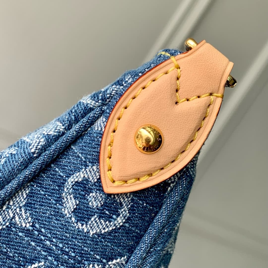 Louis Vuitton Pochette Valley Monogram Denim Blue M13571 High