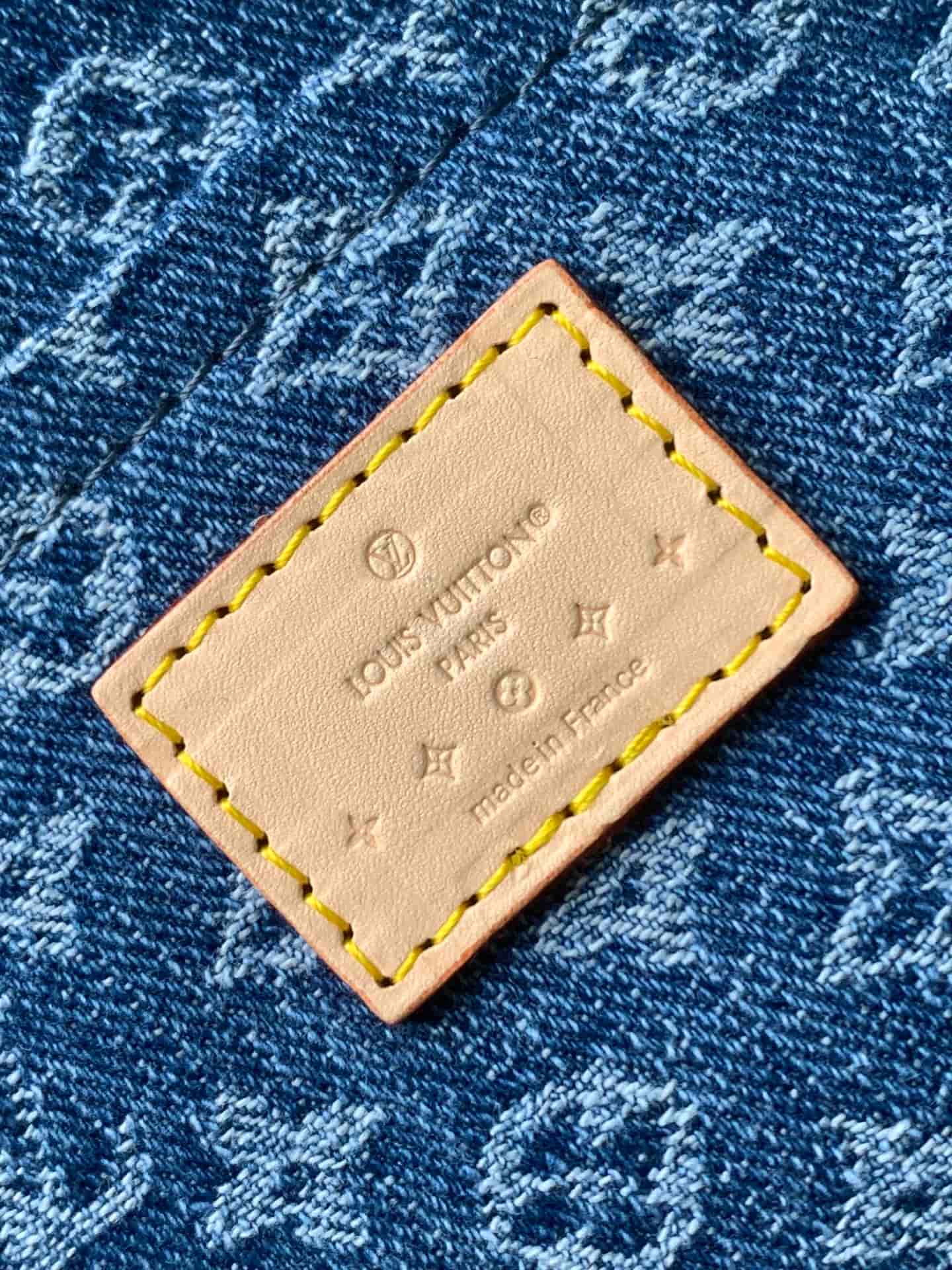 Louis Vuitton Monogram Denim Papillon bag in Denim Blue M46830 High