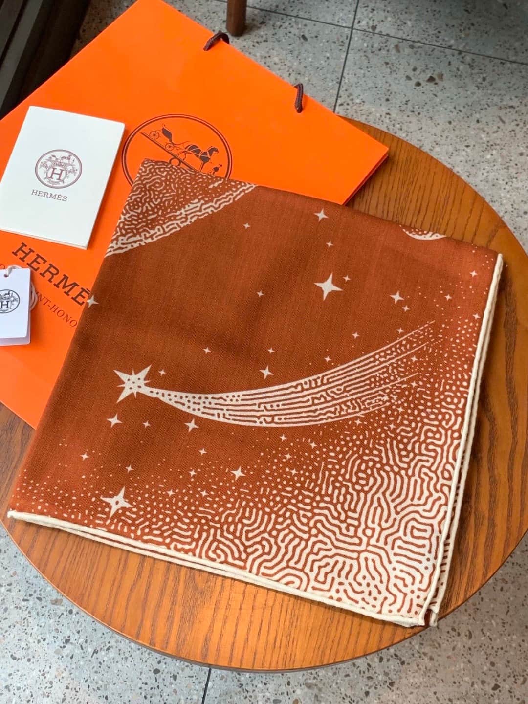 Hermes Clair de Lune Shawl 140