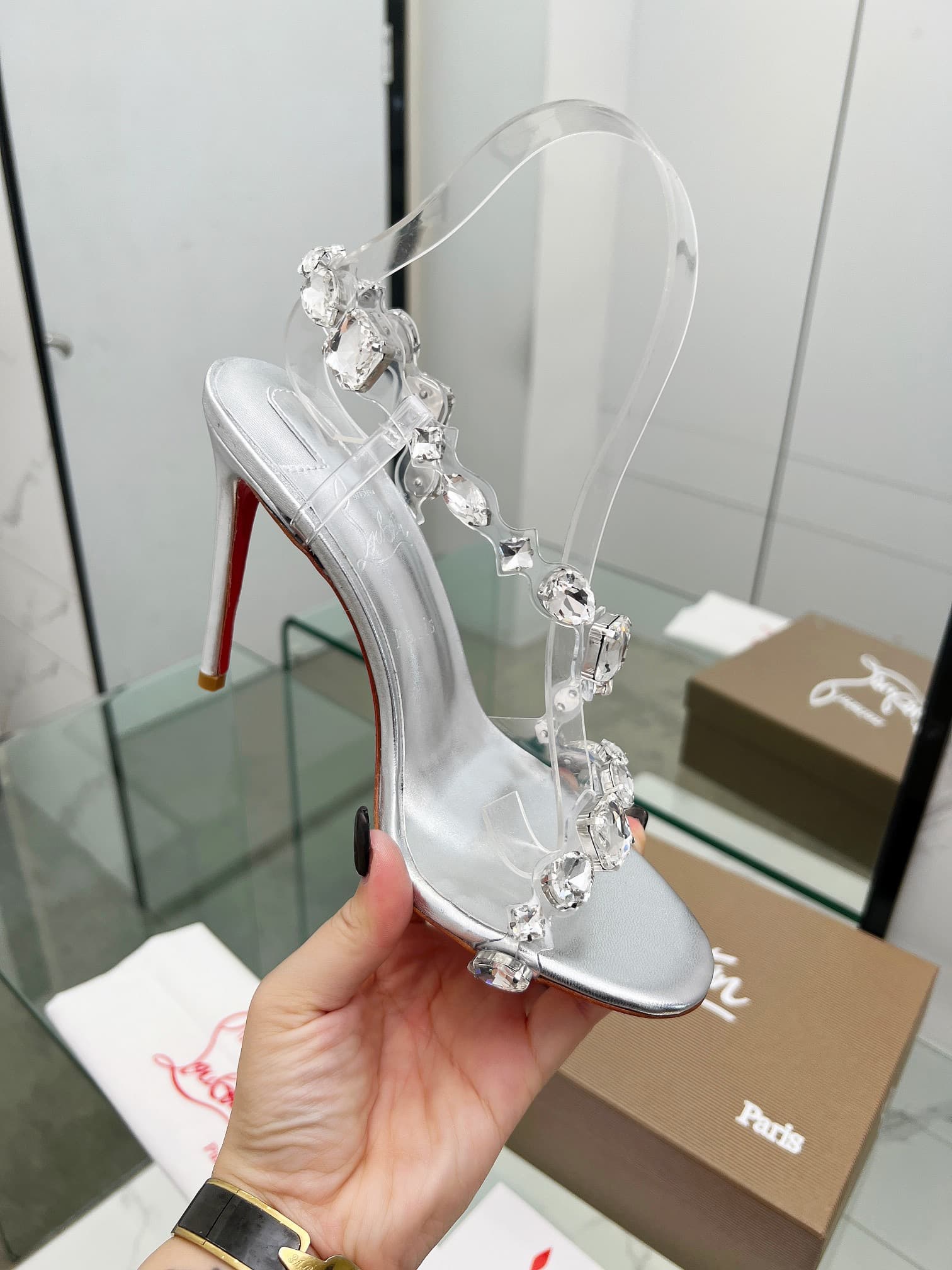 Christian Louboutin Rosalie Jewel 100 Sandals