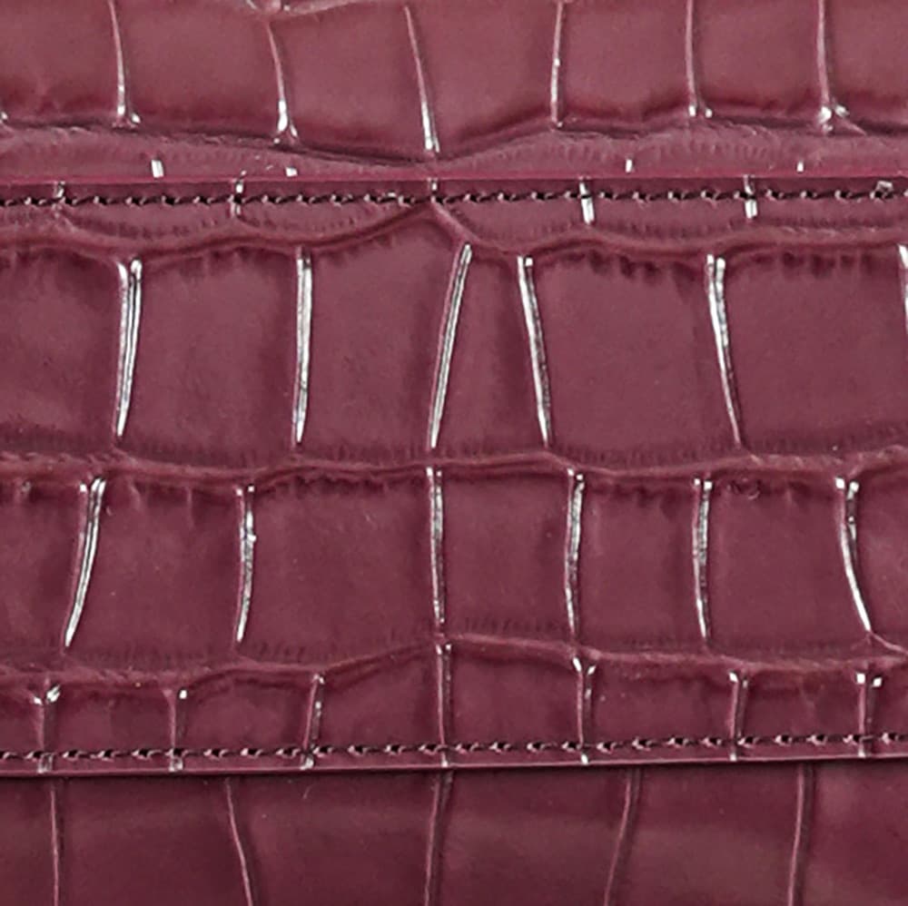 Chanel Mini Timeless Classic Barrel Bag crocodile-embossed calfskin& Gold-Tone Metal dark burgundy AP5390 A
