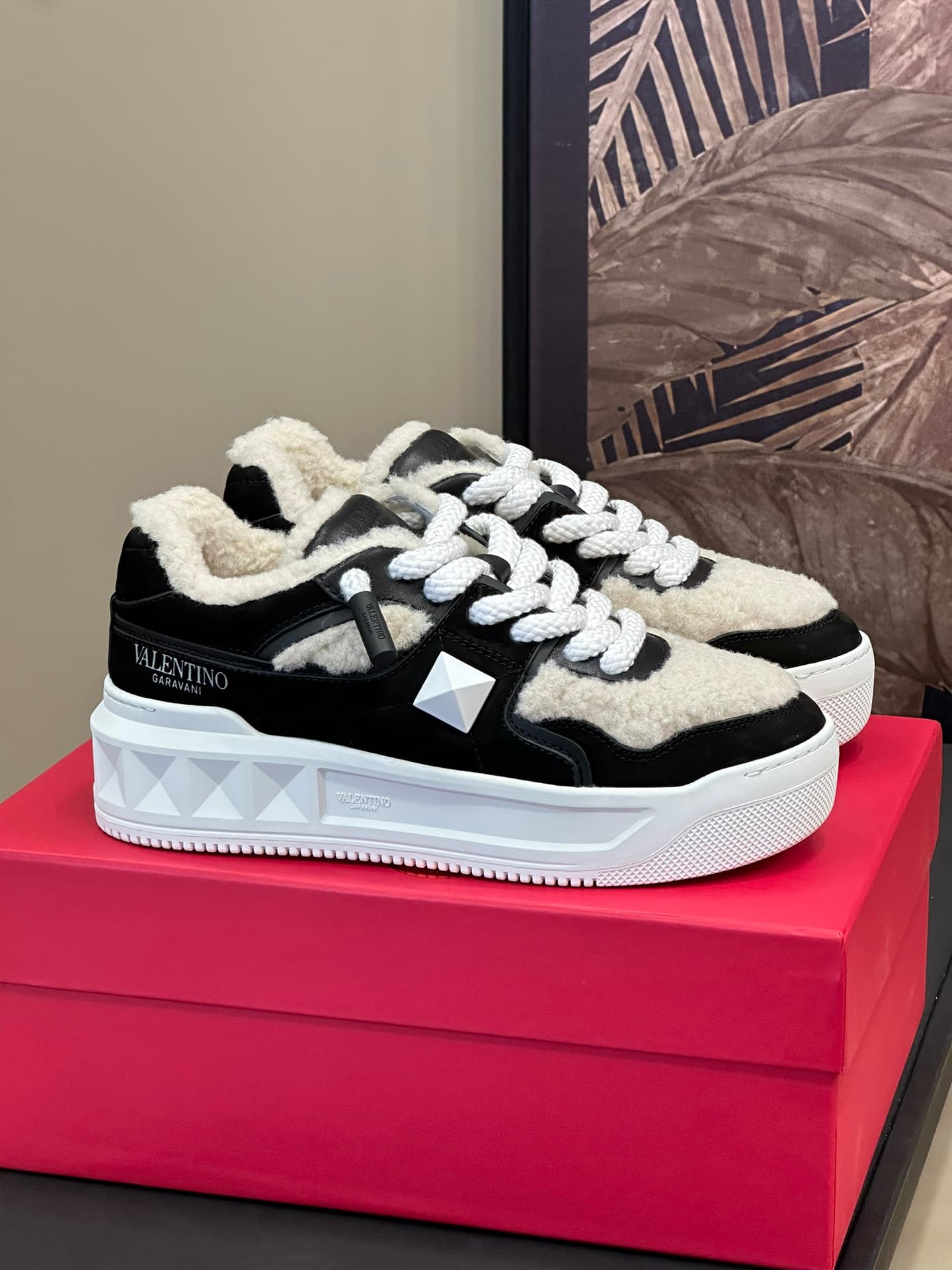 Valentino Garavani One Stud XL leather sneakers Men Women