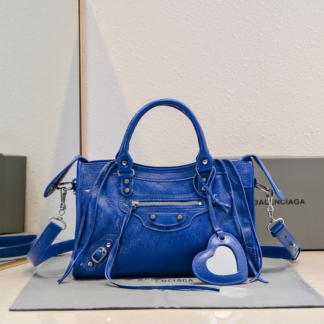 WOMEN'S LE CITY SMALL BAG Lambskin & Silver Metal High