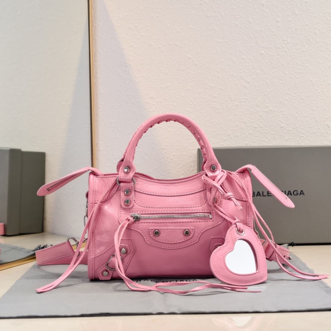 WOMEN'S LE CITY MINI BAG Lambskin & Silver Metal High