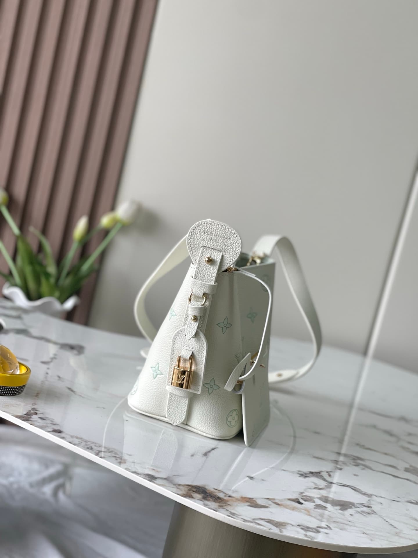 Louis Vuitton All In BB Milky White/Green Cowhide leather M27570 High