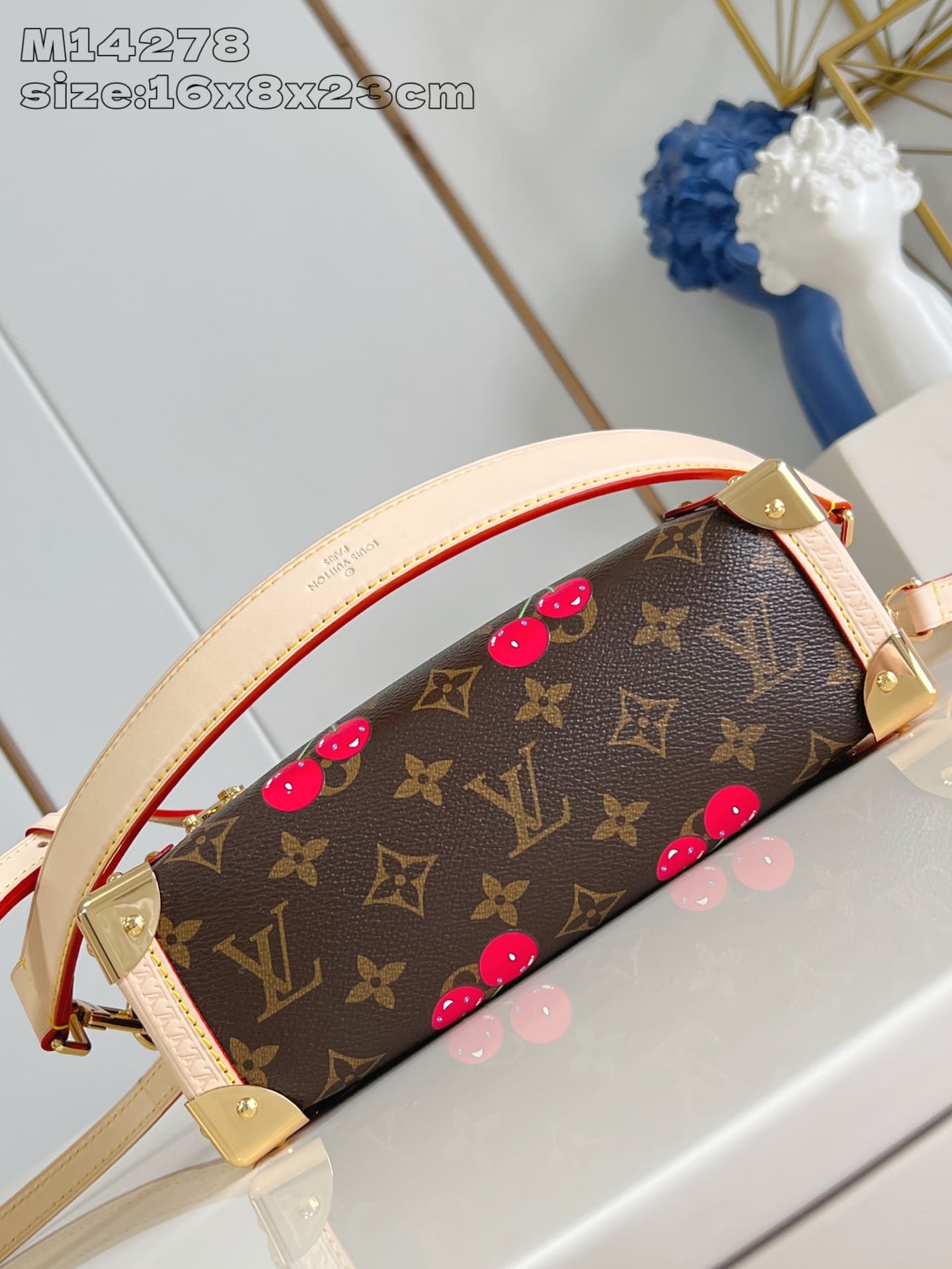 Louis Vuitton x Murakami Side Trunk MM Monogram cherry coated canvas M14278 High