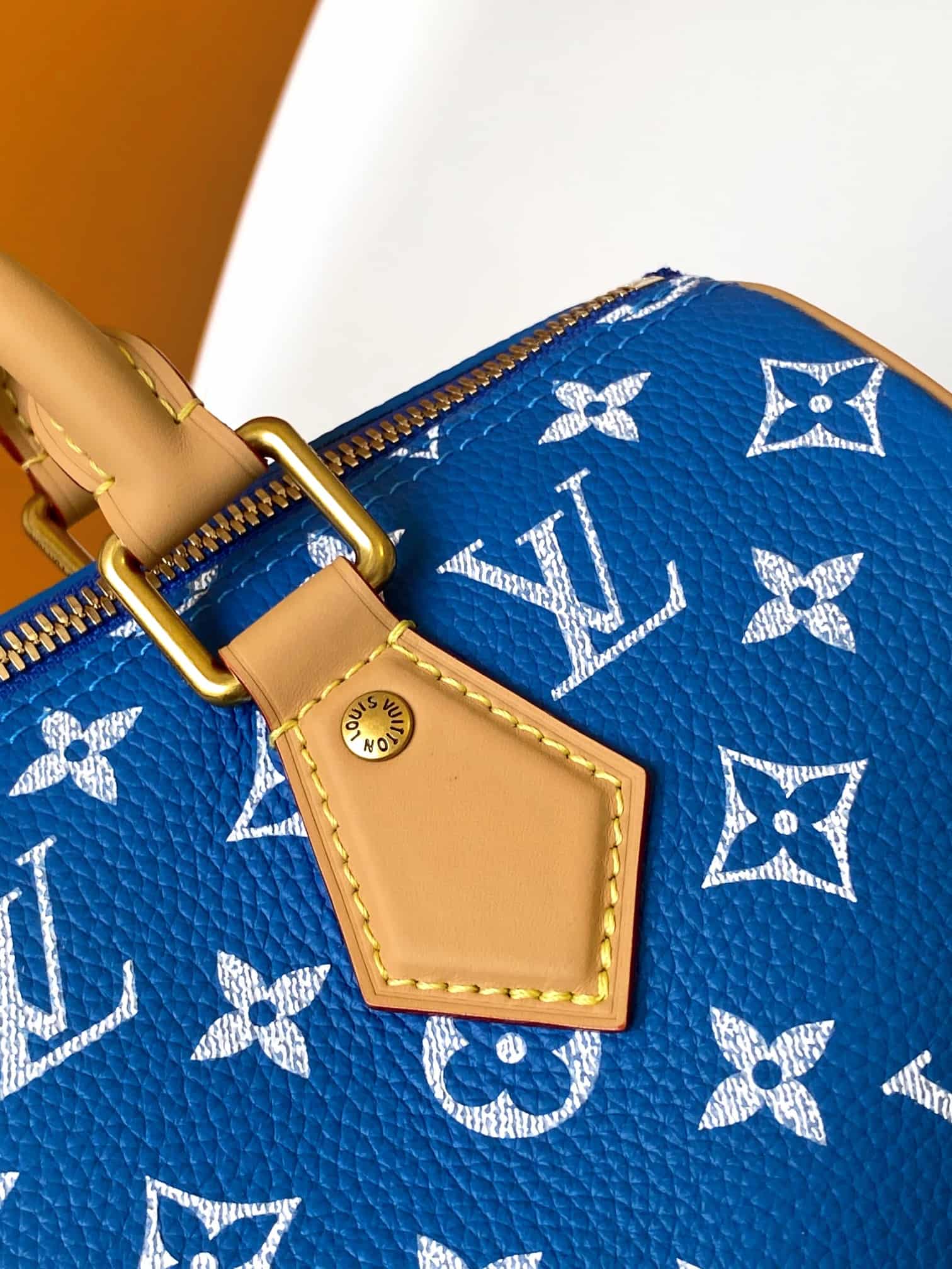 Louis Vuitton Speedy P9 Bandoulière 25 Blue Soft calfskin M24424 High