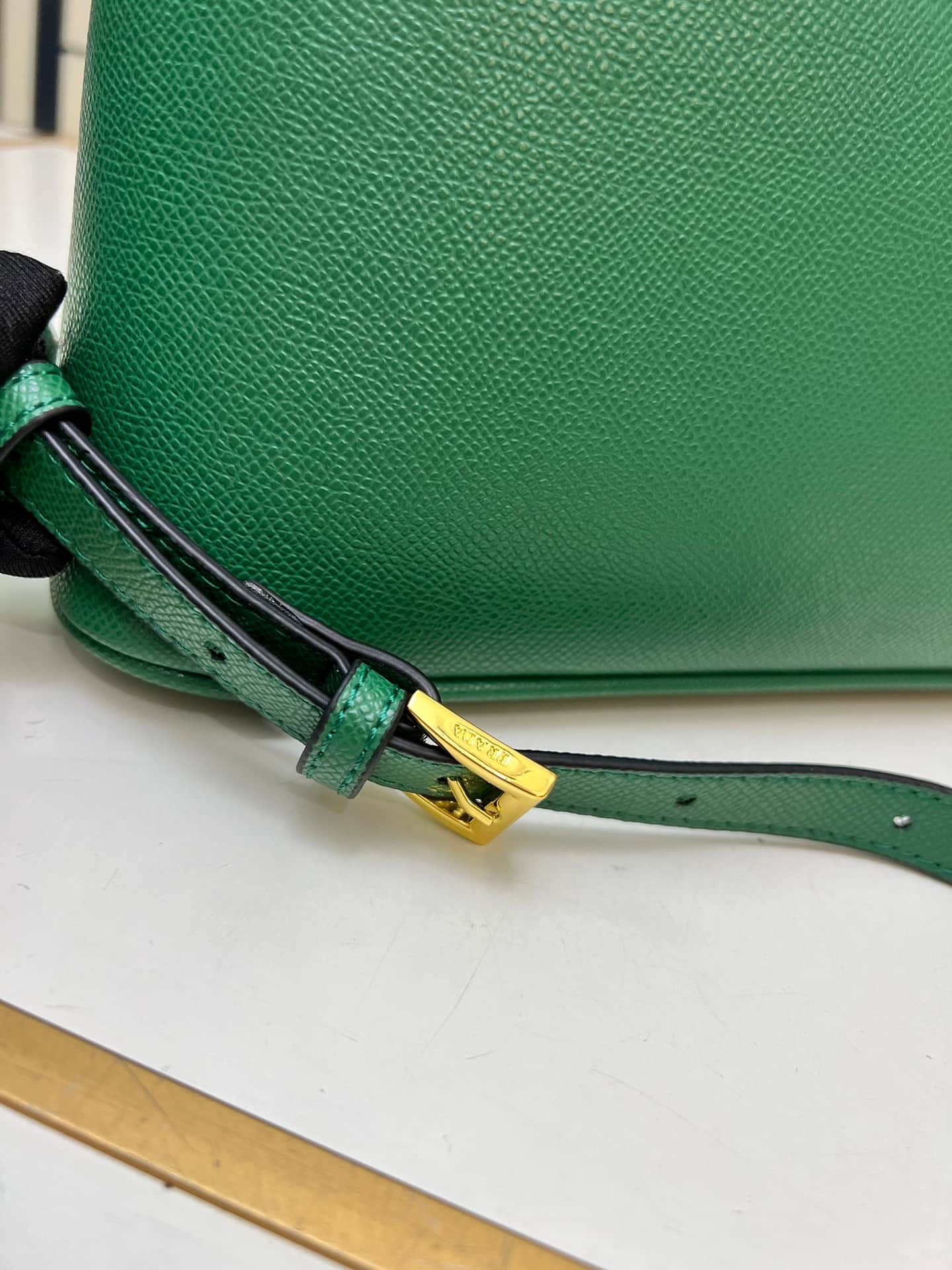 Prada Saffiano Leather Matinée Handbag Green