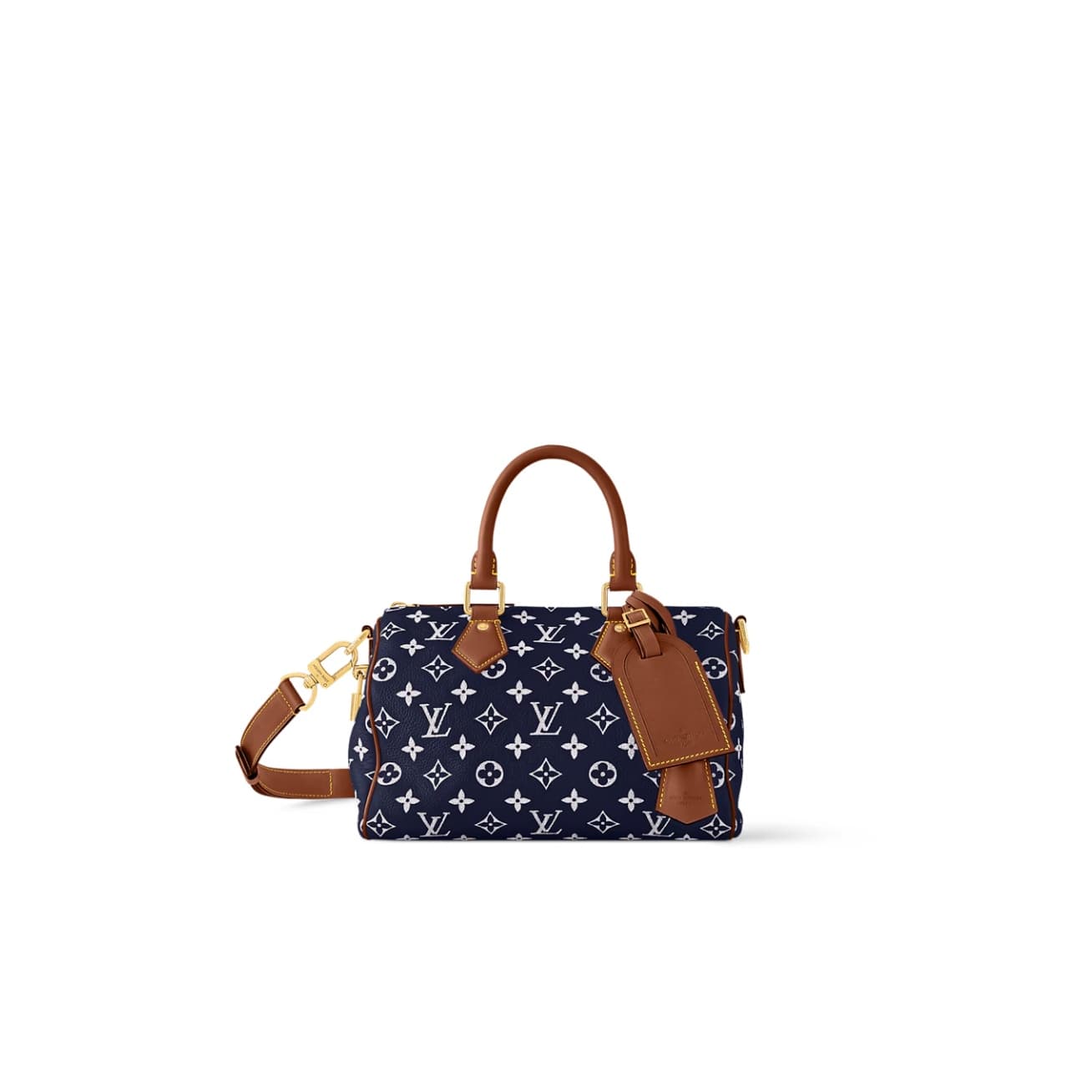 Louis Vuitton Speedy P9 Bandoulière 25 Calf leather M15278 Indigo Blue TOP