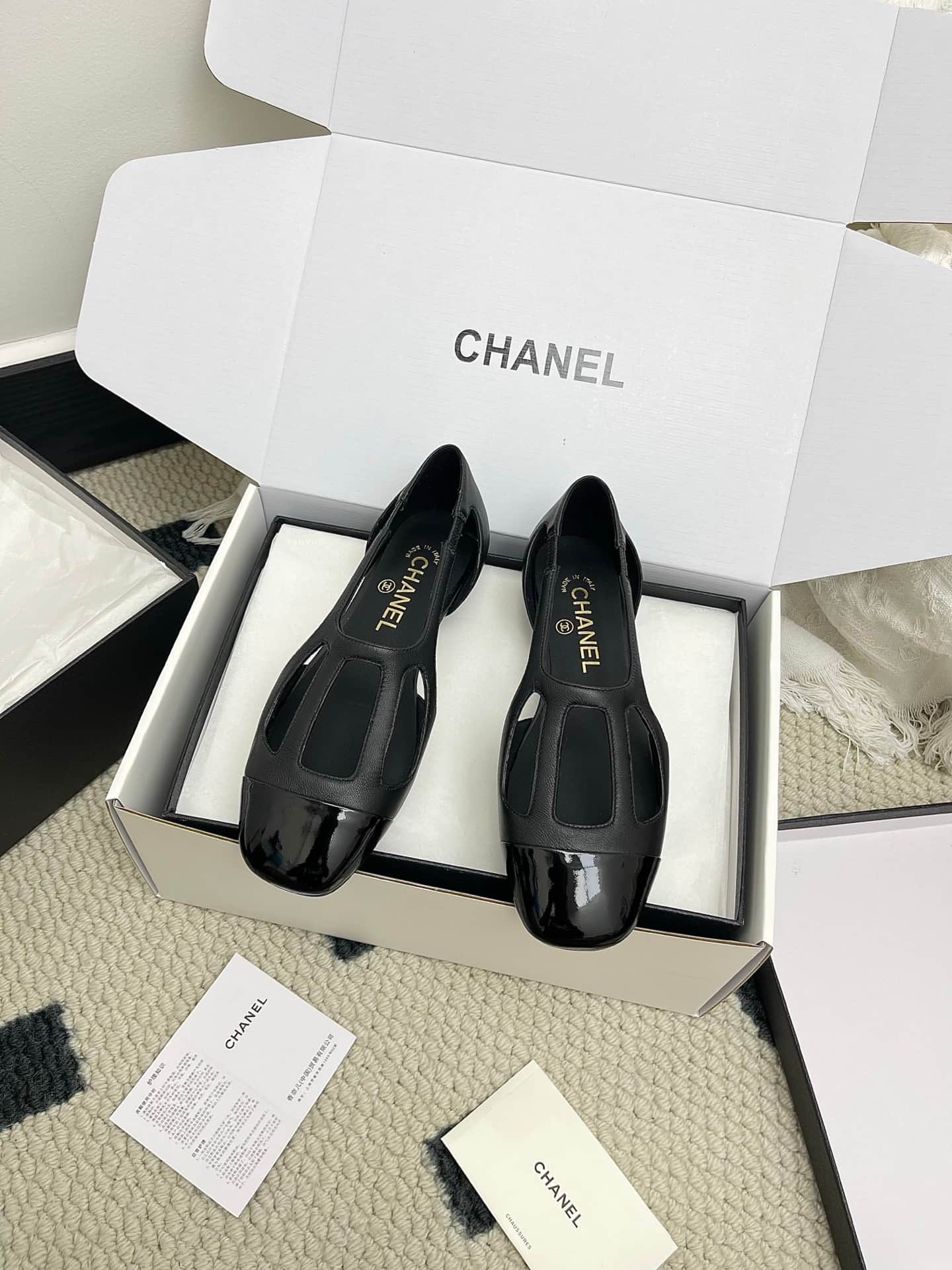 Chanel Slingback Flats Shoes Women