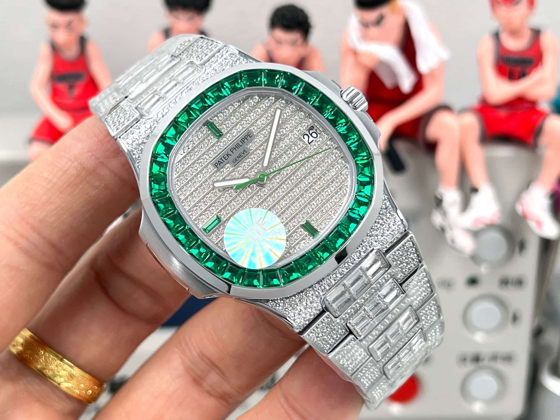 Patek Philippe Nautilus with Paved Diamond TOP