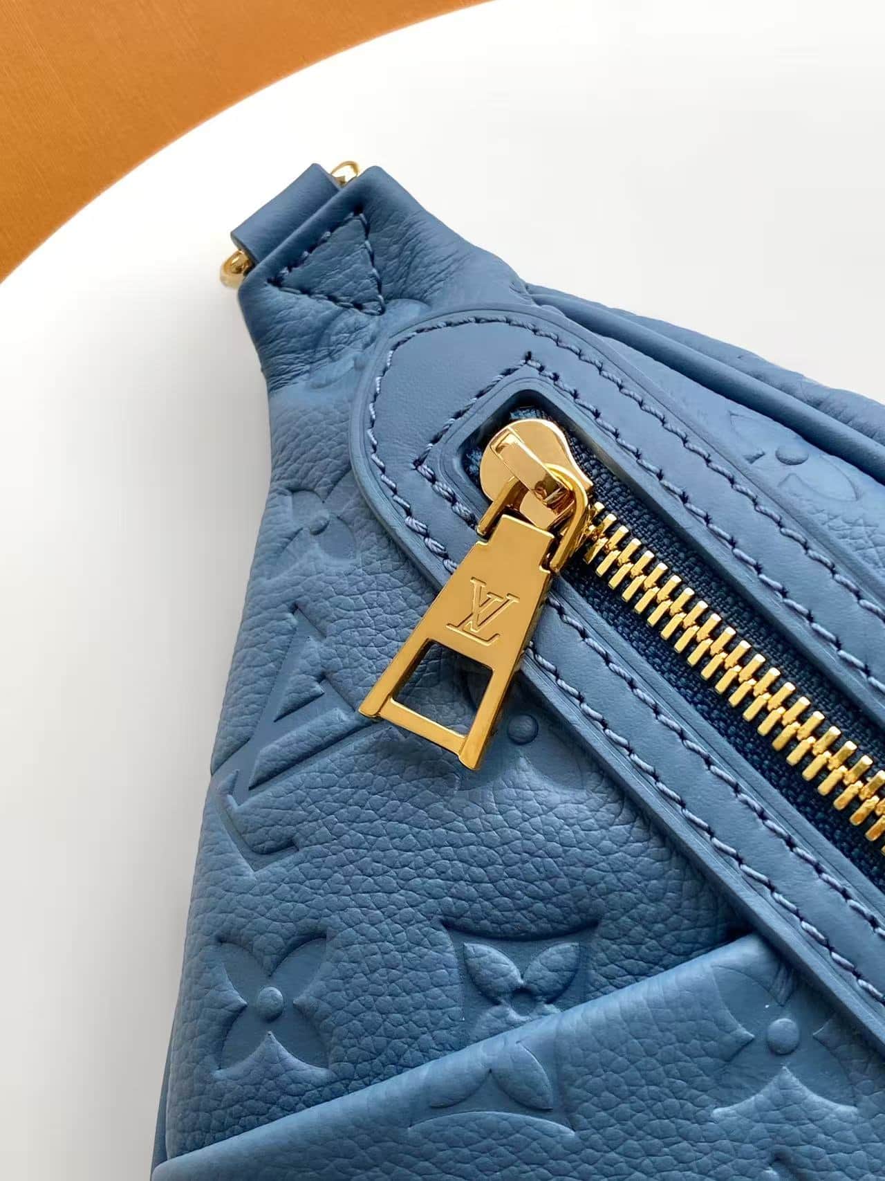 Louis Vuitton High Rise PM Denim Blue Cowhide M28356 High