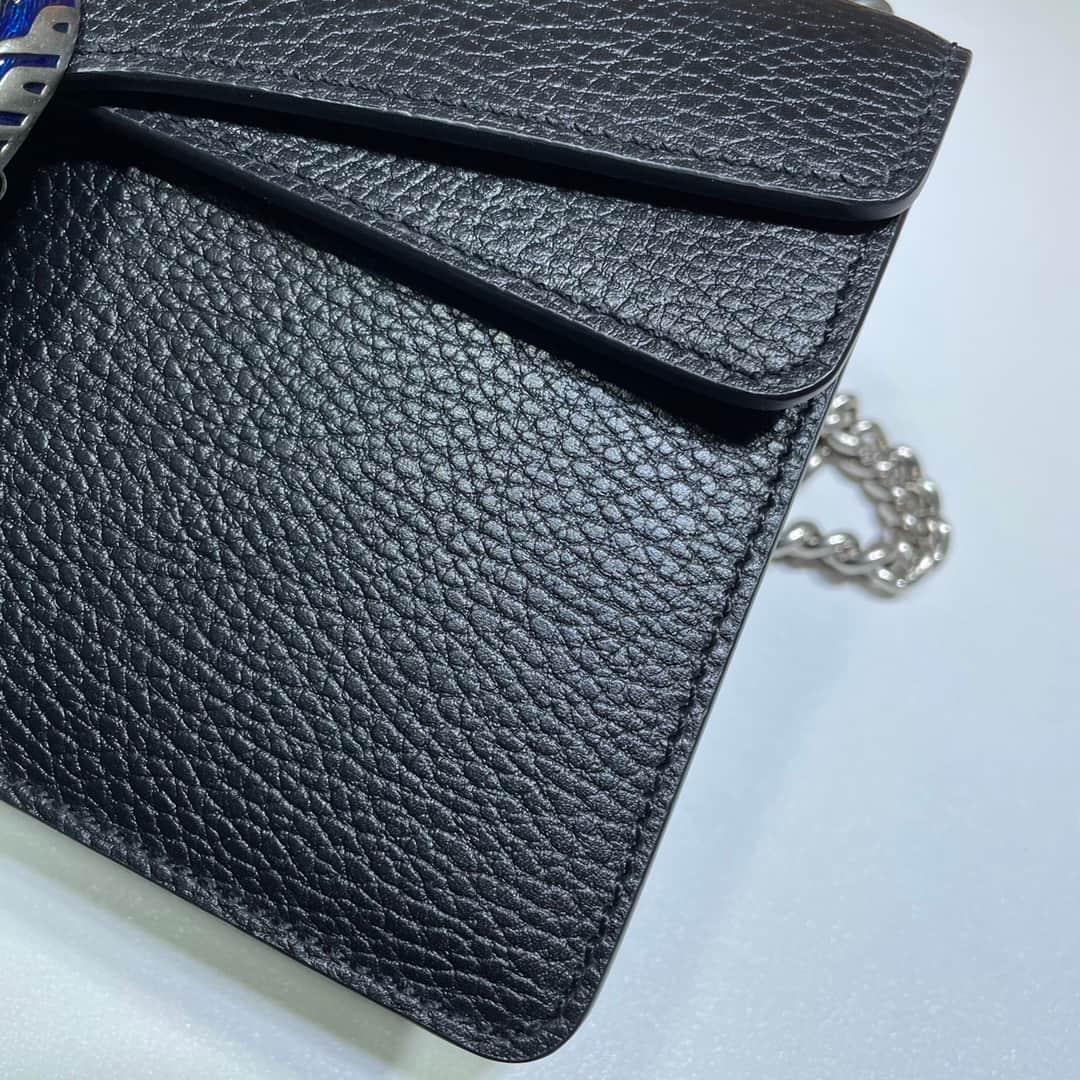 DIONYSUS MEDIUM RECTANGULAR BAG 499623 Leather Black High