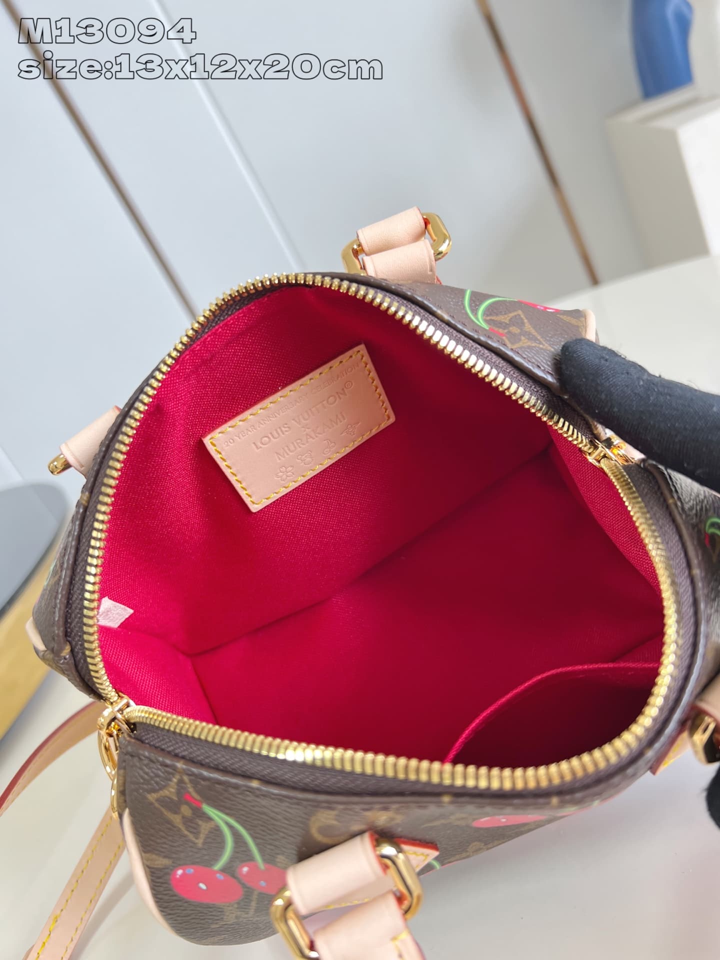 Louis Vuitton x Murakami Speedy Bandoulière 20 Monogram cherry coated canvas M13094 High