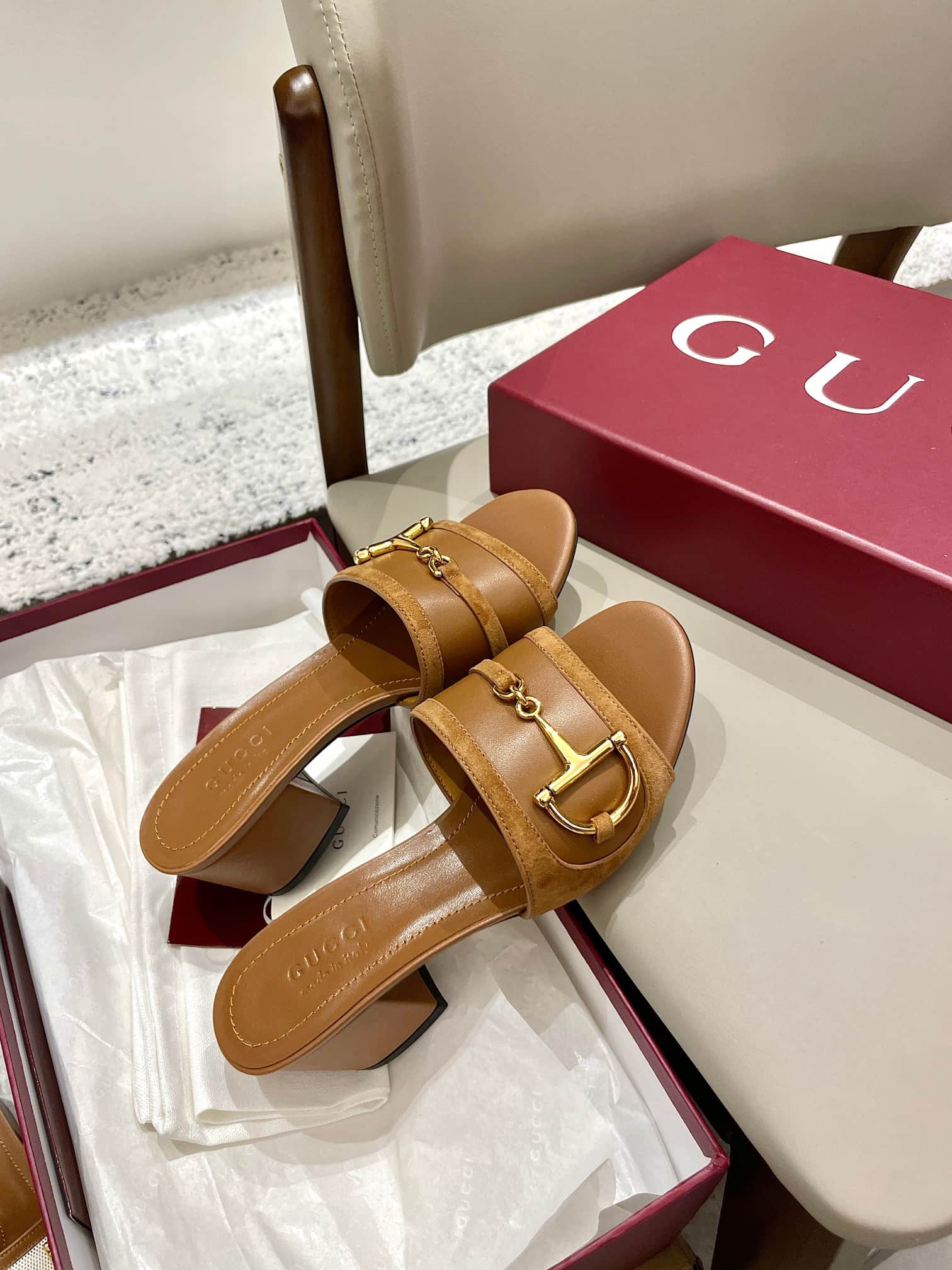 Gucci Women's slide sandal with Horsebit