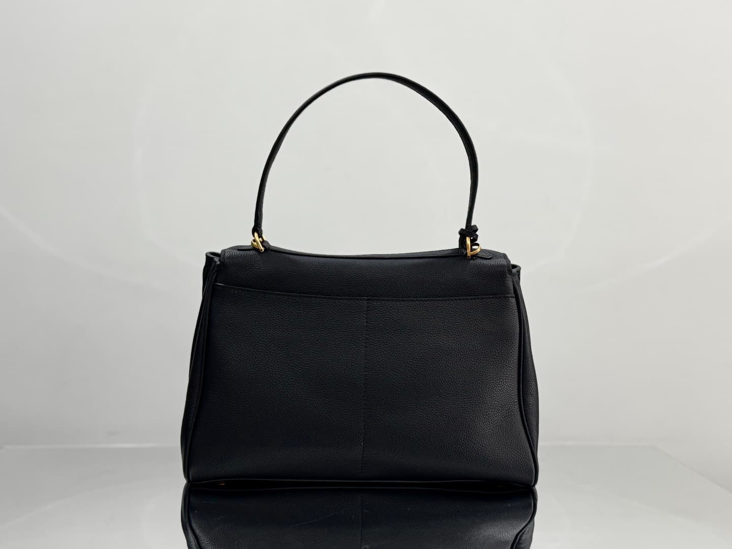 Balenciaga Rodeo Medium Bag in Black Leather With Gold-Tone Metal TOP