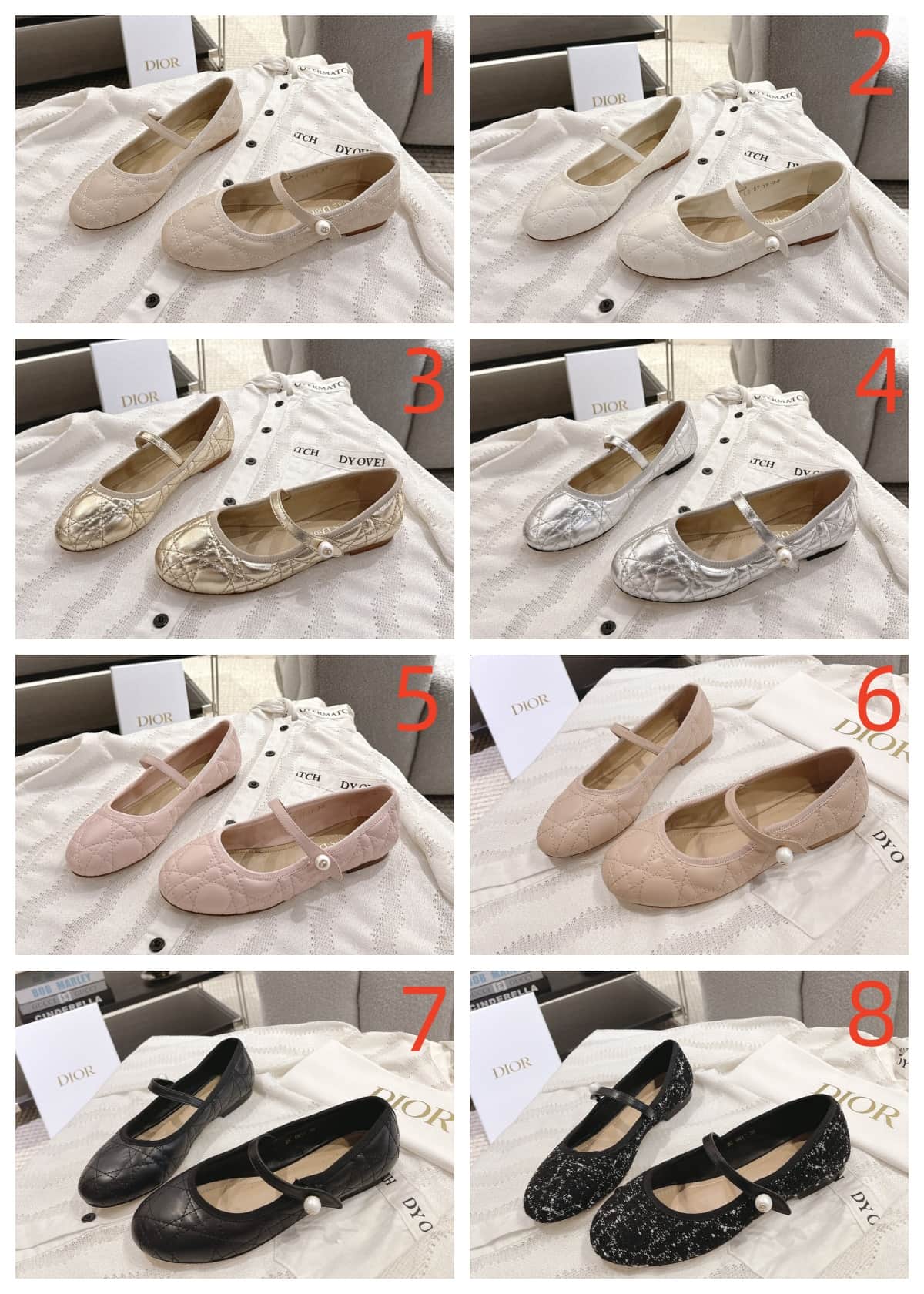 Dior Ballet Flat Shoes Women