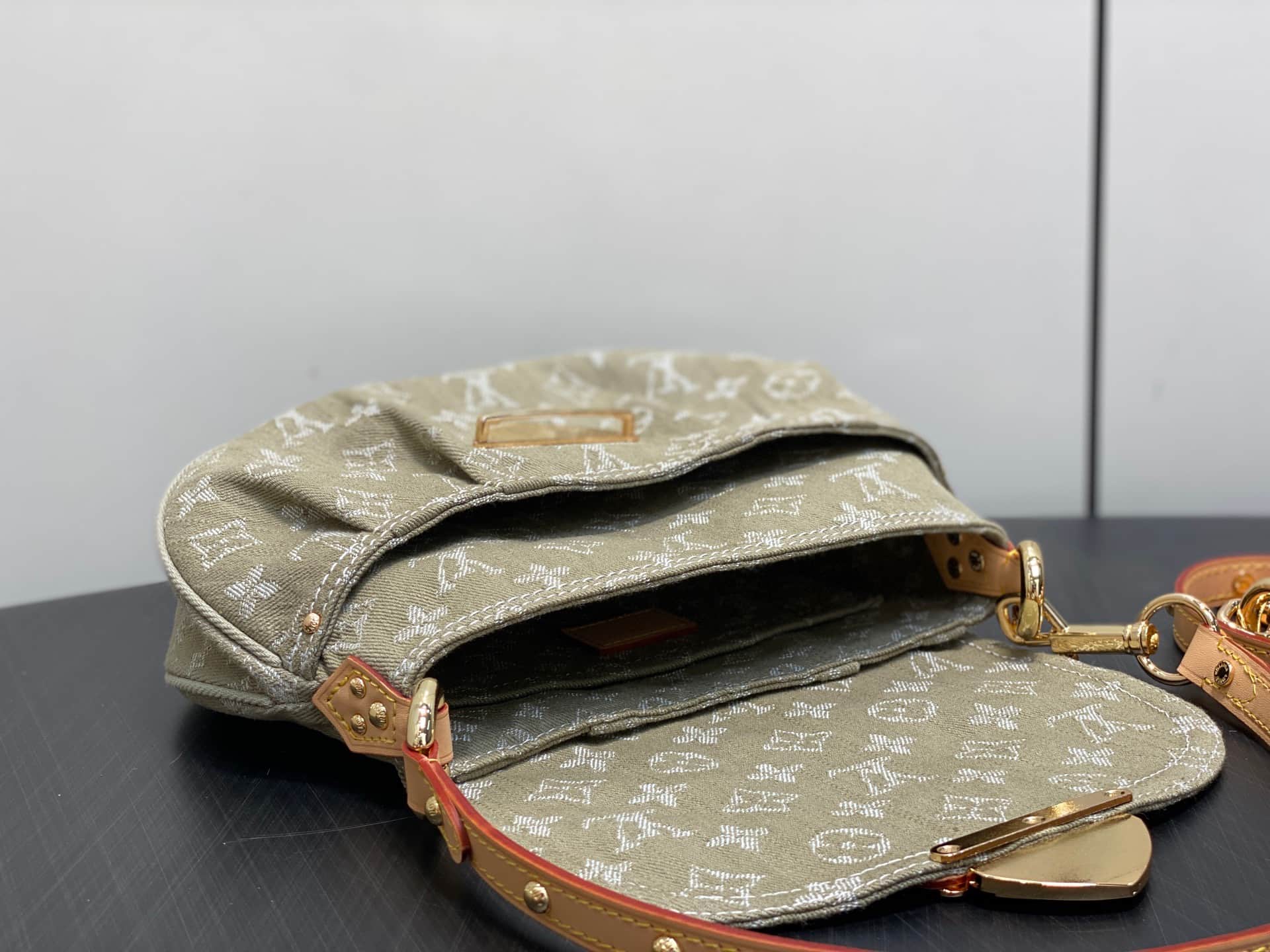 Louis Vuitton Sunset Monogram Khaki Denim M27210 High