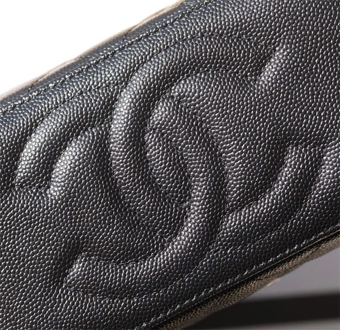 Chanel Handle Box Bag Grained Shiny Calfskin & Gold-Tone Metal TOP