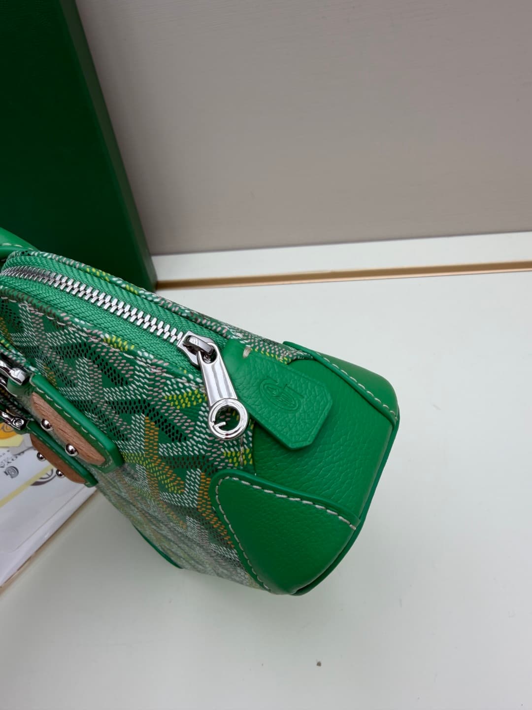 Goyard Vendôme Nano bag in Goyardine coated canvas Green High