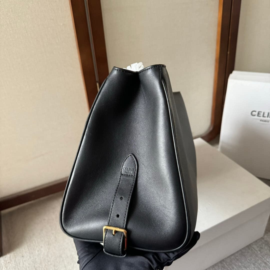 Celine Medium Appoline Bag in Supple Calfskin Black High