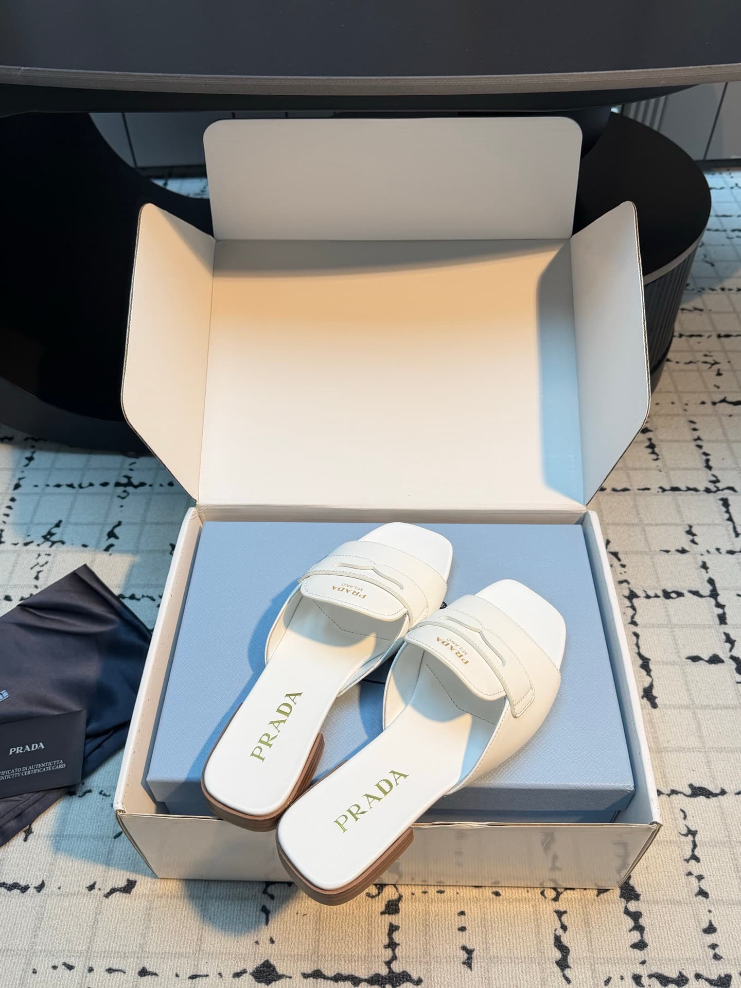 Prada Leather Sandal Shoes Women