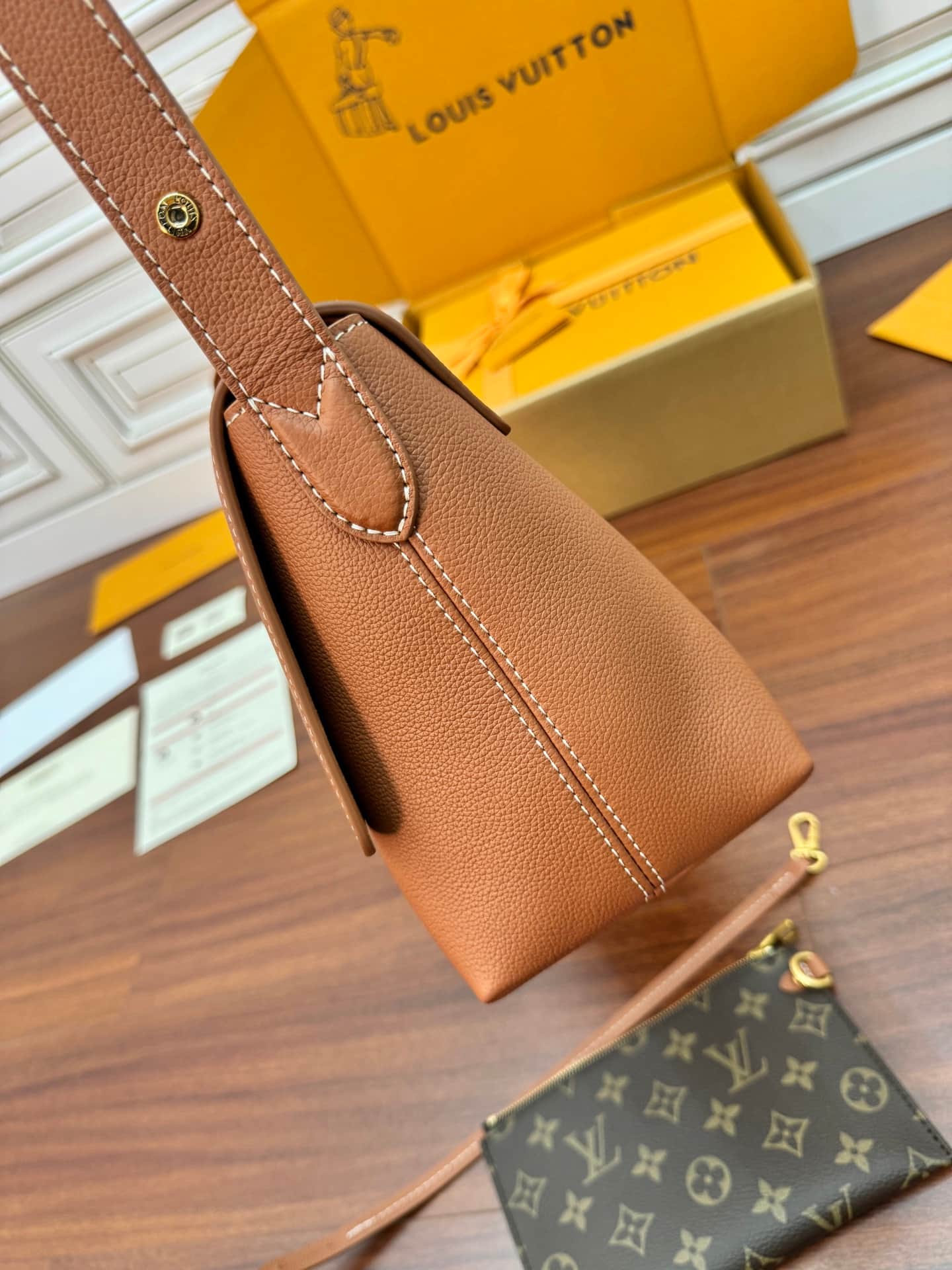 Louis Vuitton Low Key Messenger Cognac Brown Calf leather M13151 TOP