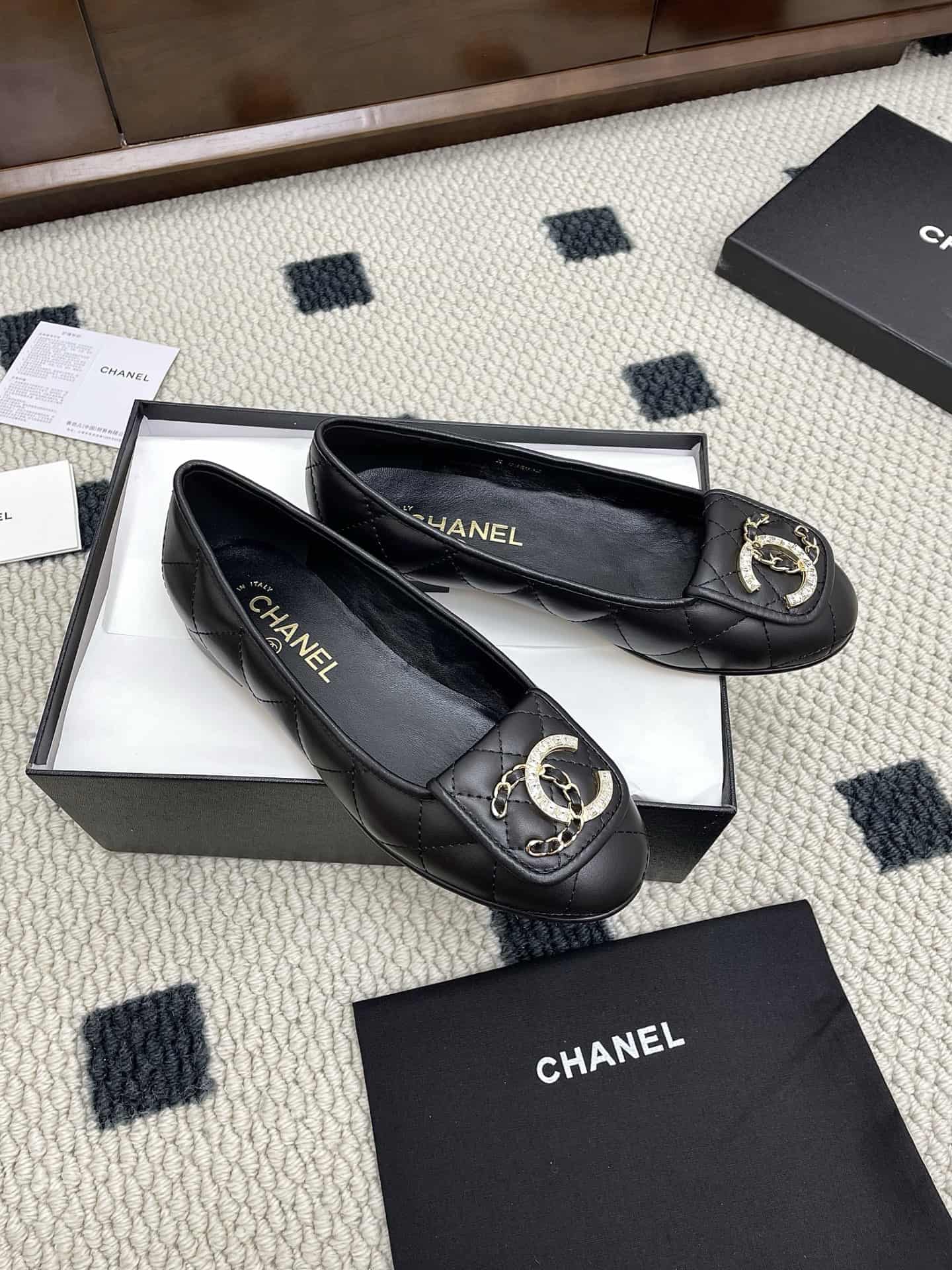 Chanel Le Boy Quilted Lambskin Ballets shoes Women