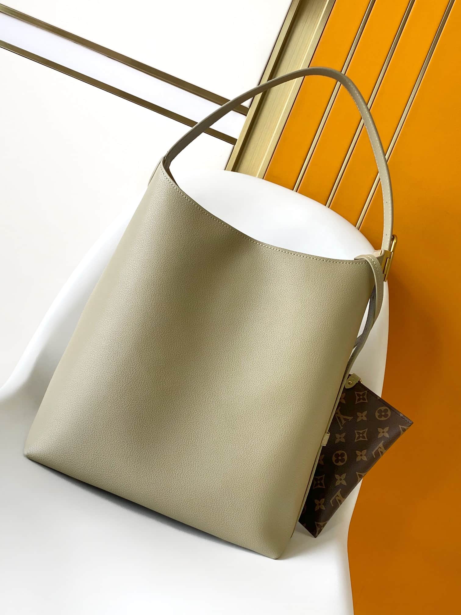 Louis Vuitton Low Key Hobo MM Clay Green Smooth Grained calfskin M24988 High