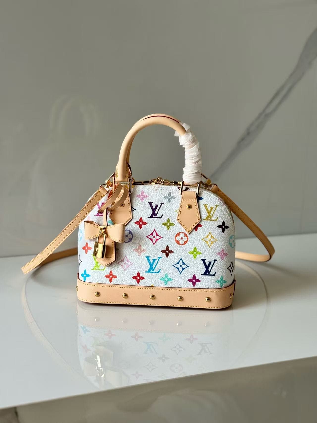 Louis Vuitton x Murakami Alma BB Monogram coated canvas M13078 High