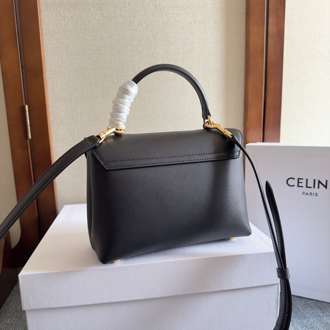 Celine Mini Nino bag in Black Supple Calfskin High