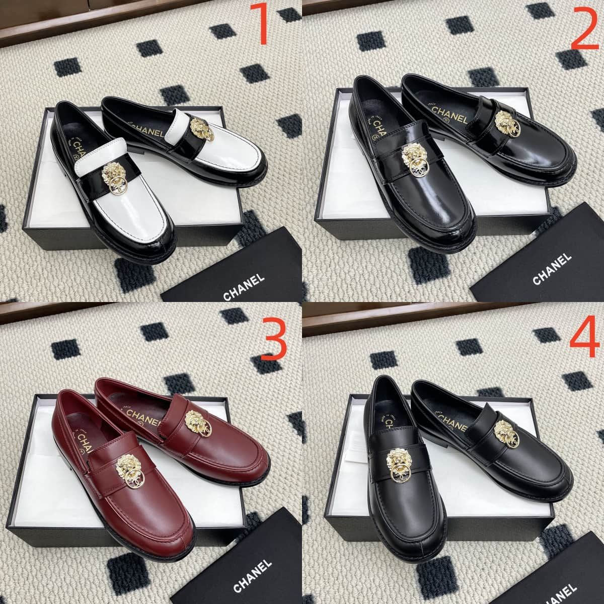 Chanel Patentsuede Loafers shoes Women