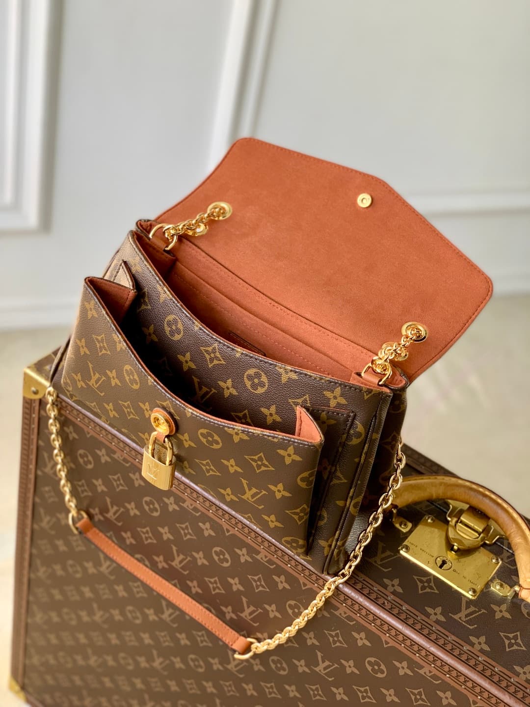 Louis Vuitton Saint Germain PM bag in Monogram canvas M27065 Brown High