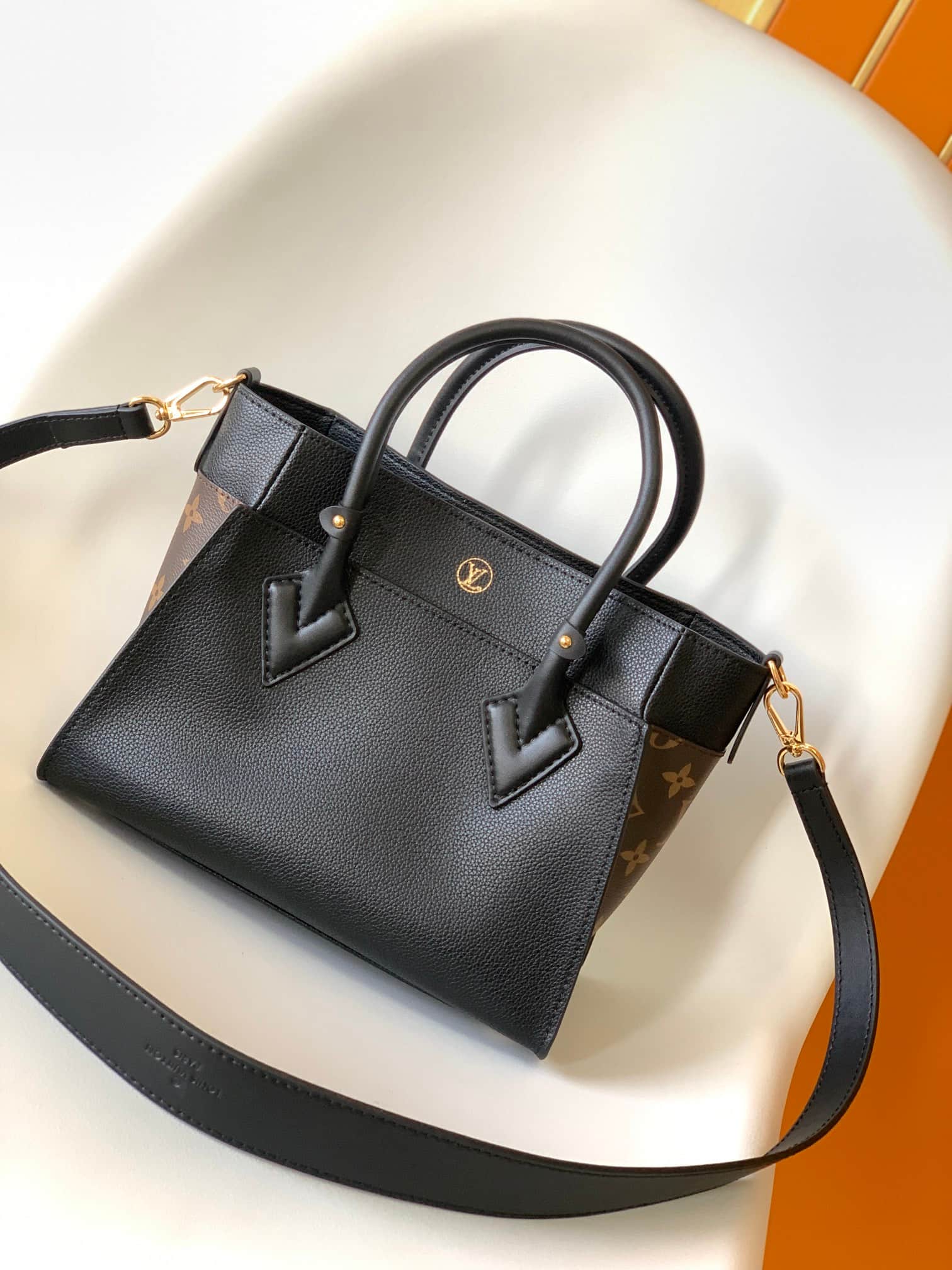 Louis Vuitton On My Side PM Black Monogram coated canvas and calf leather M57728 High