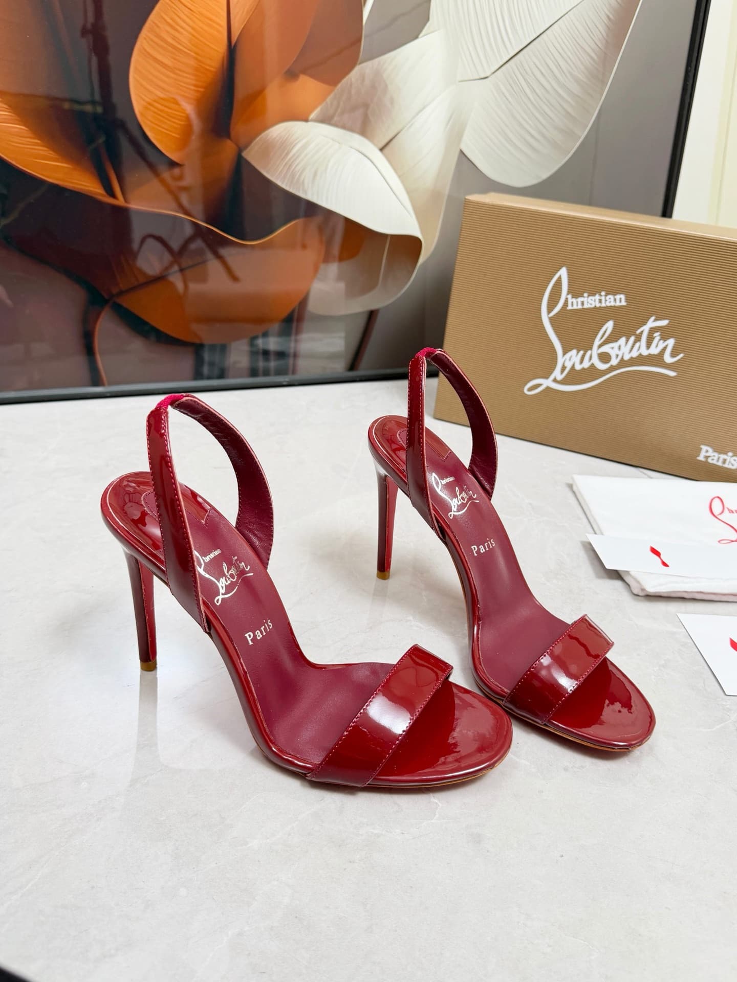 Christian Louboutin Loubigirl patent leather sandals