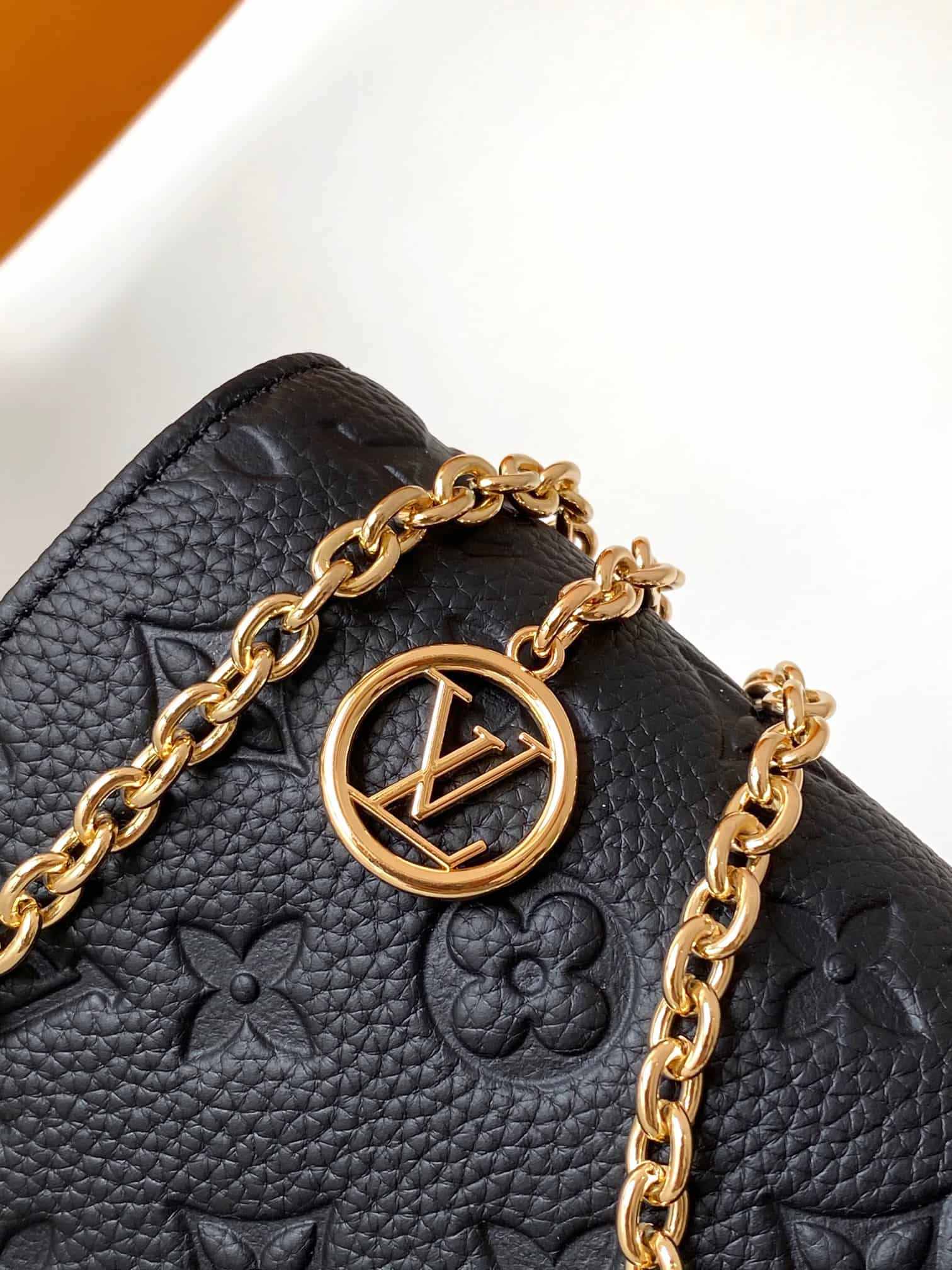 Louis Vuitton Wallet On Chain Lily Black Monogram Empreinte Leather M46919 High