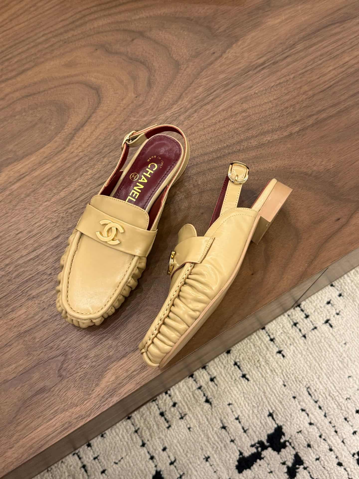 Chanel Slingback Loafer Shoes Women