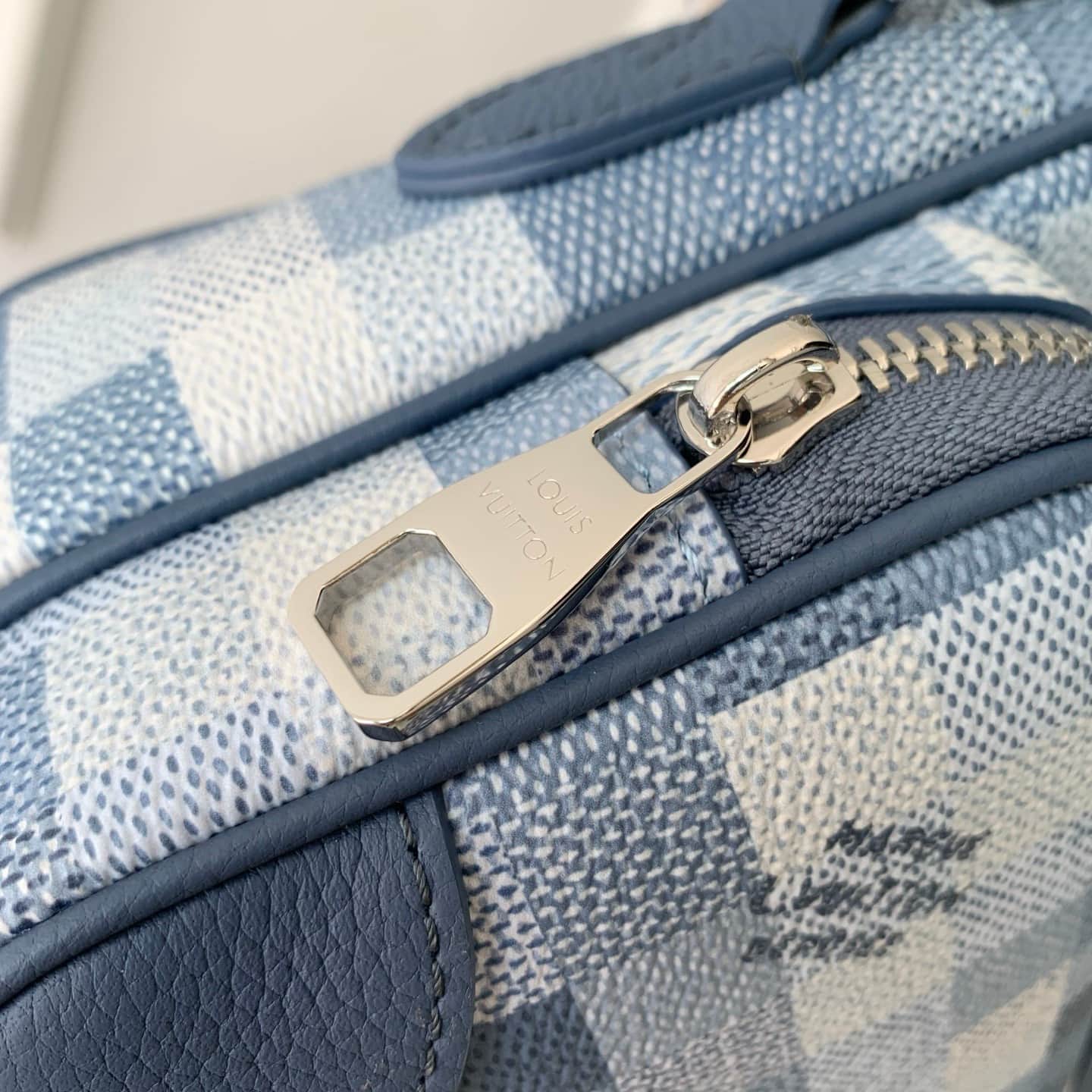 Louis Vuitton Nil Indigo Blue Damoflage coated canvas M28606 High
